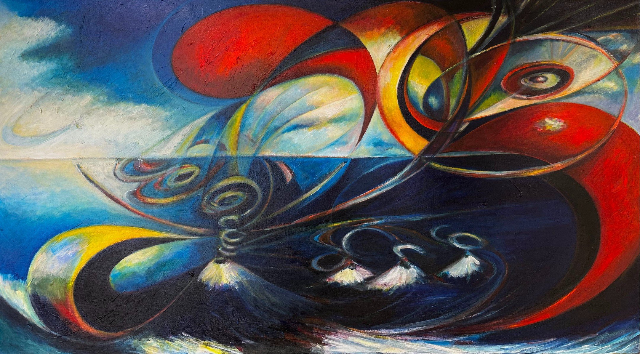 [SOLD] &quot;YES&quot; - Judy Gittelsohn 

72x40 Acrylic on Canvas
&bull;
&bull;
&bull;
#watsonvilleca #watsonvilleartists #chairishartistcollective #artistsoninstagram #watsonville #santacruzartist #santacruzart #santacruzartists #thetannery #artwor