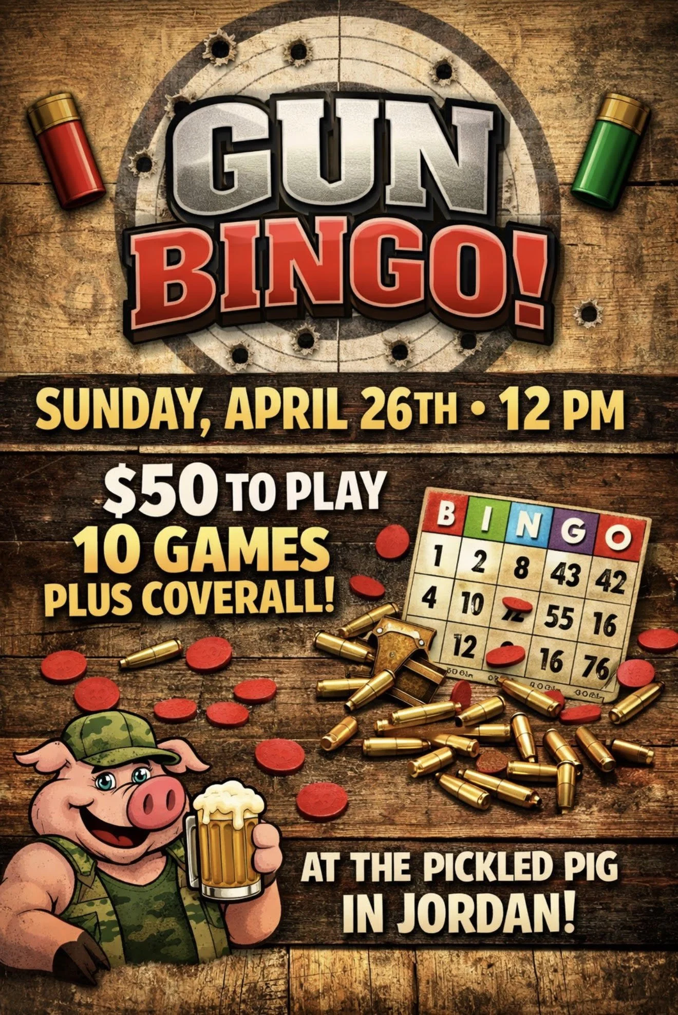 Gun Bingo @ The Pickled Pig 