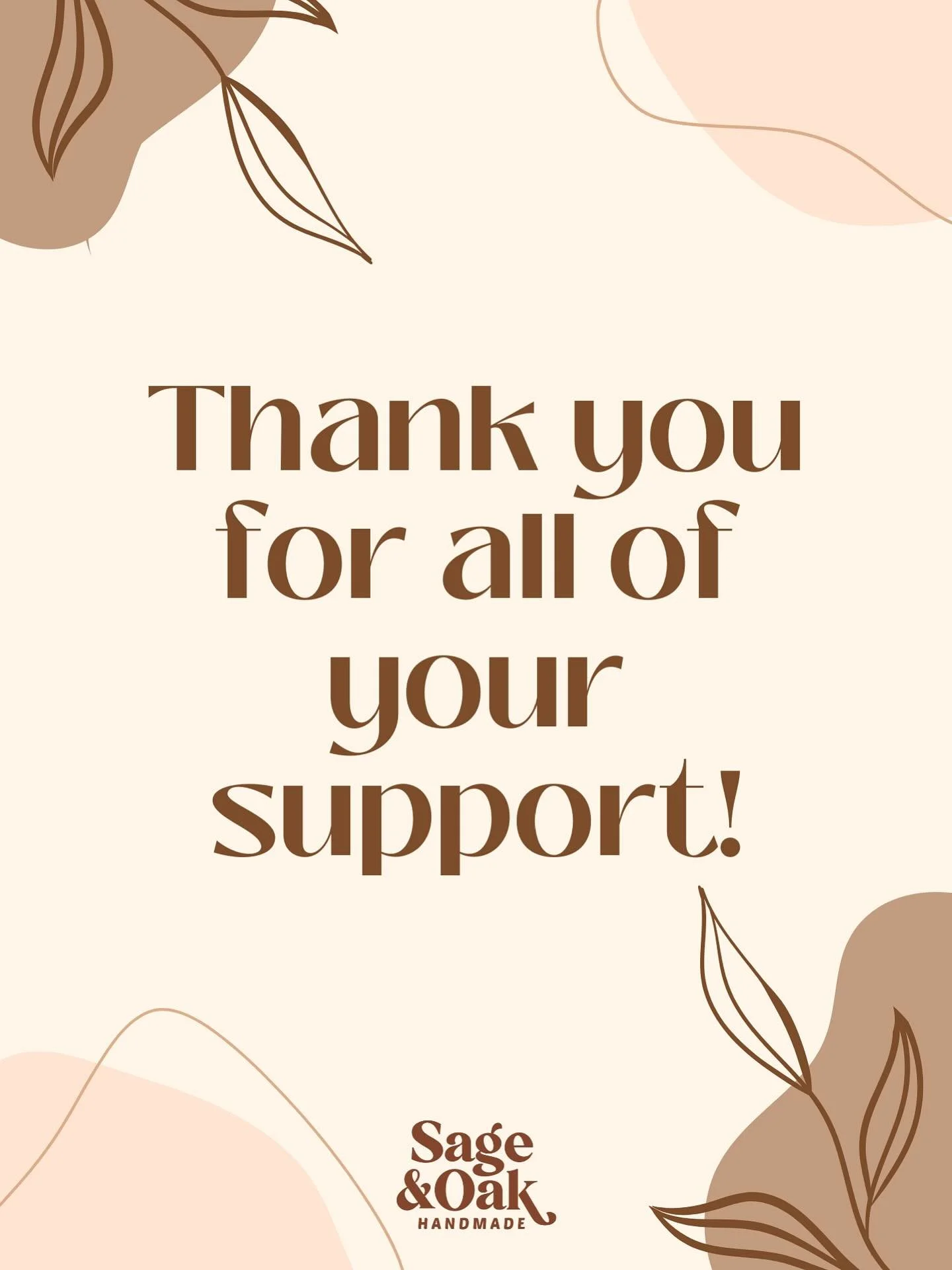 I am stopping by to say thank you SO much for the outpouring of support I’ve received in the last few days. Several posts, reviews, orders, and kind words were shared and it has left me feeling so much more hopeful for the future of my small bu