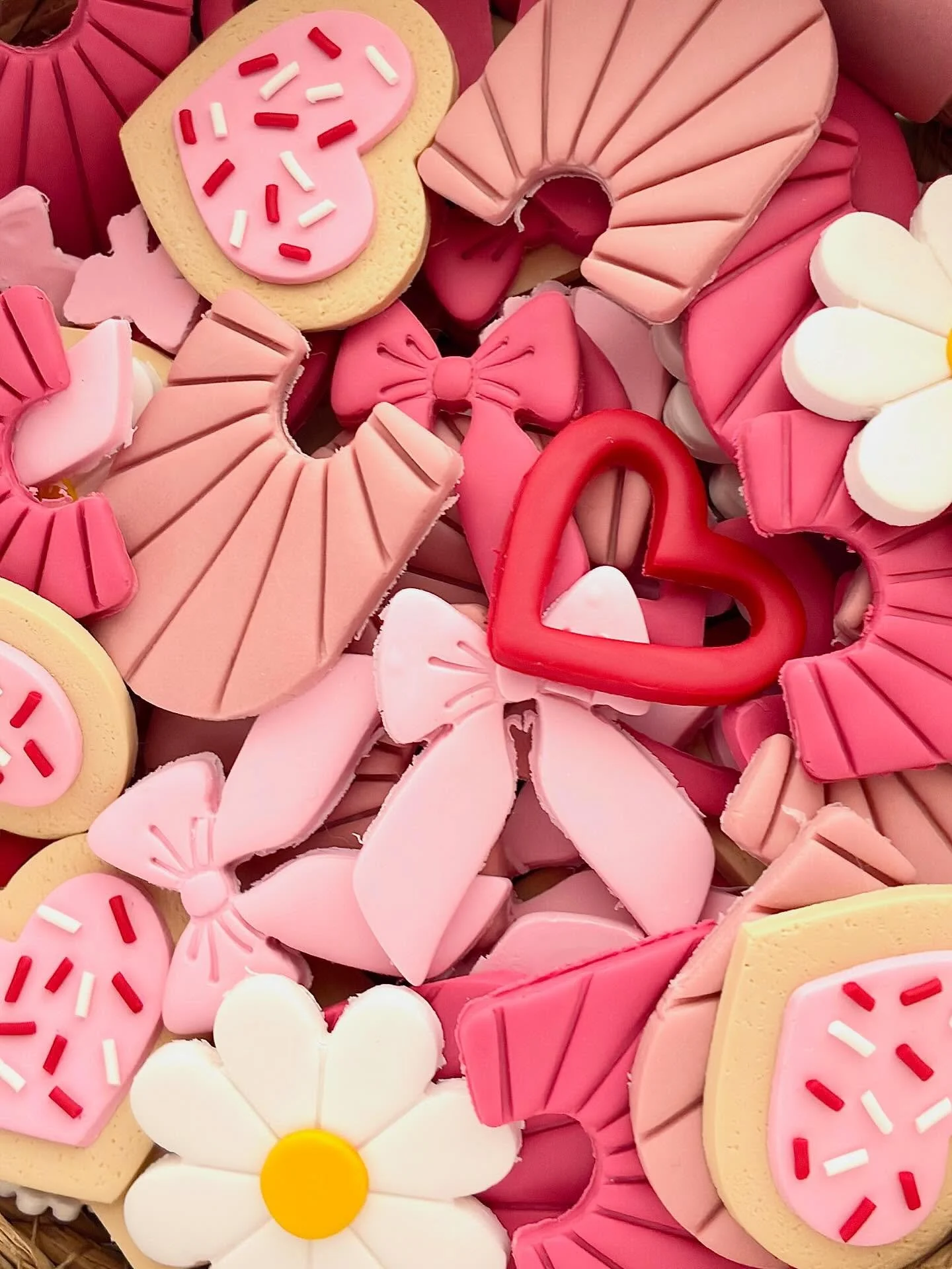 How soon is too soon to start working on Valentine&rsquo;s Day? Asking for a friend. 😂

Valentine&rsquo;s Day earrings are baked and ready to be sanded and drilled, then assembled and we can&rsquo;t wait because they&rsquo;re so cute. 😍 It&rsquo;s 