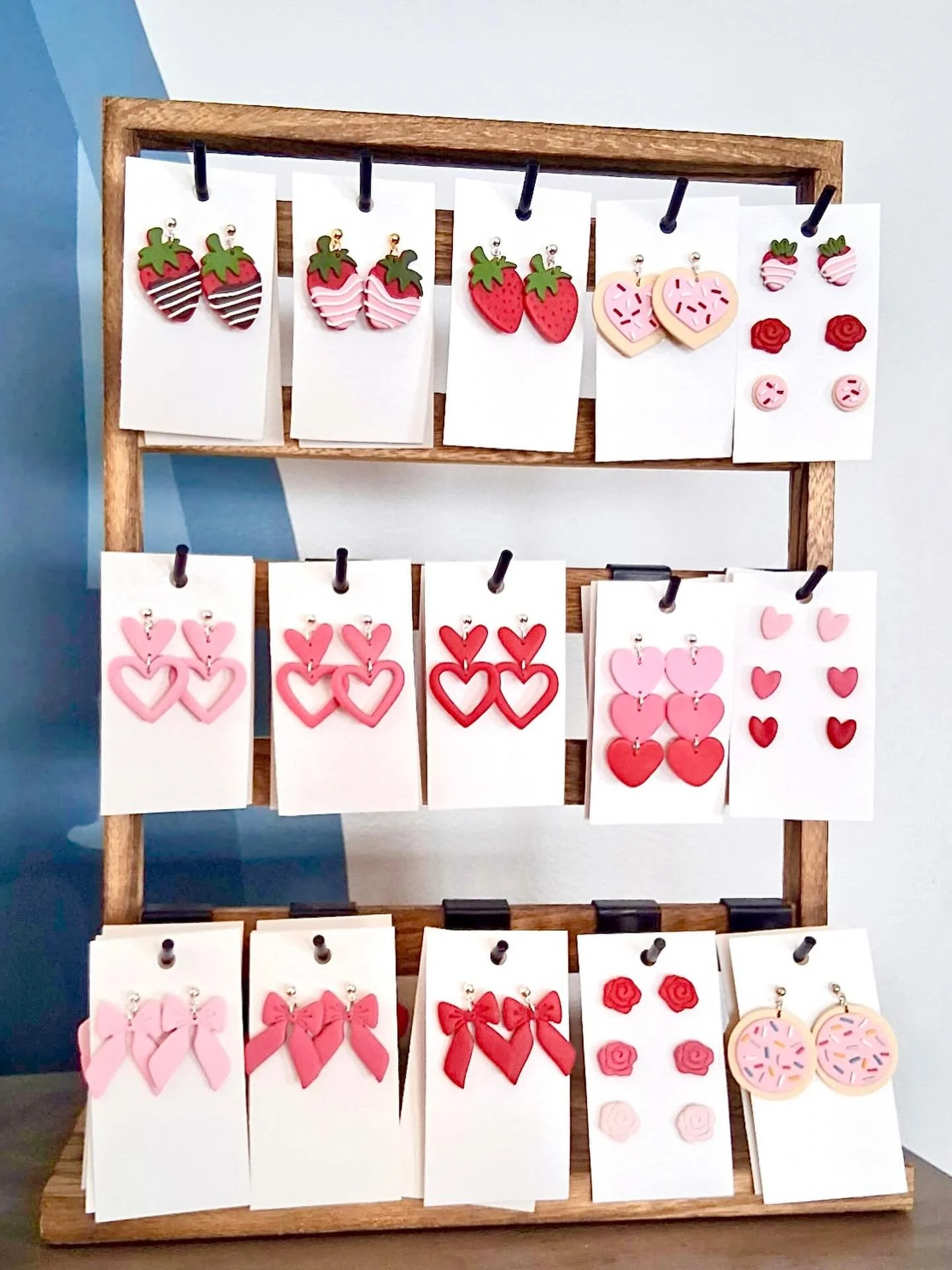 Valentine&rsquo;s Day earrings are available at Scout&rsquo;s Cafe (Northridge location) for those who have been asking. 💖