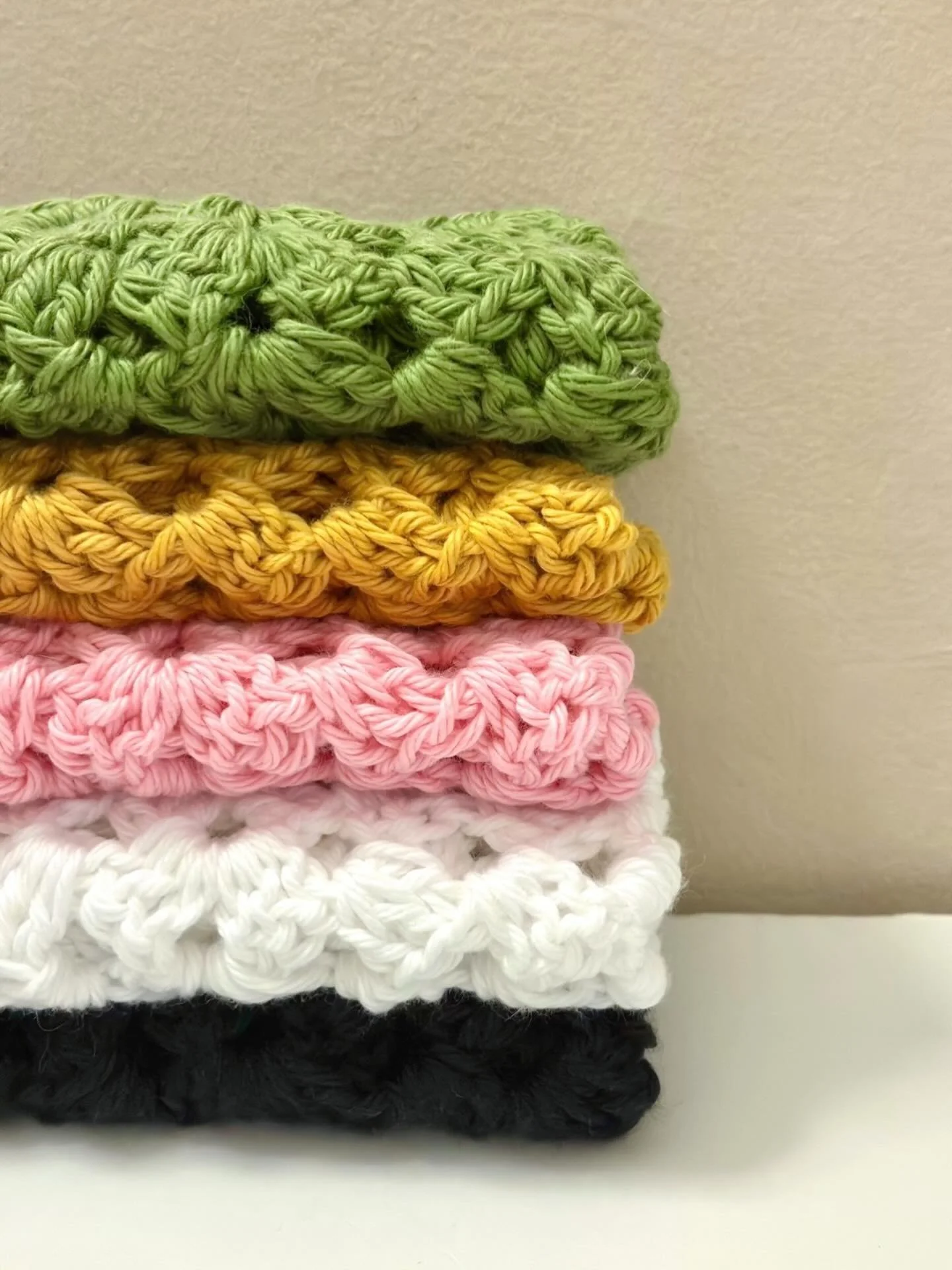 Last week I put up a poll to gauge interest in cotton crochet bandanas. I wanted to see if people were interested and if so, when I should start selling them. There was a good mixture of people wanting them now and people wanting them over summer dur