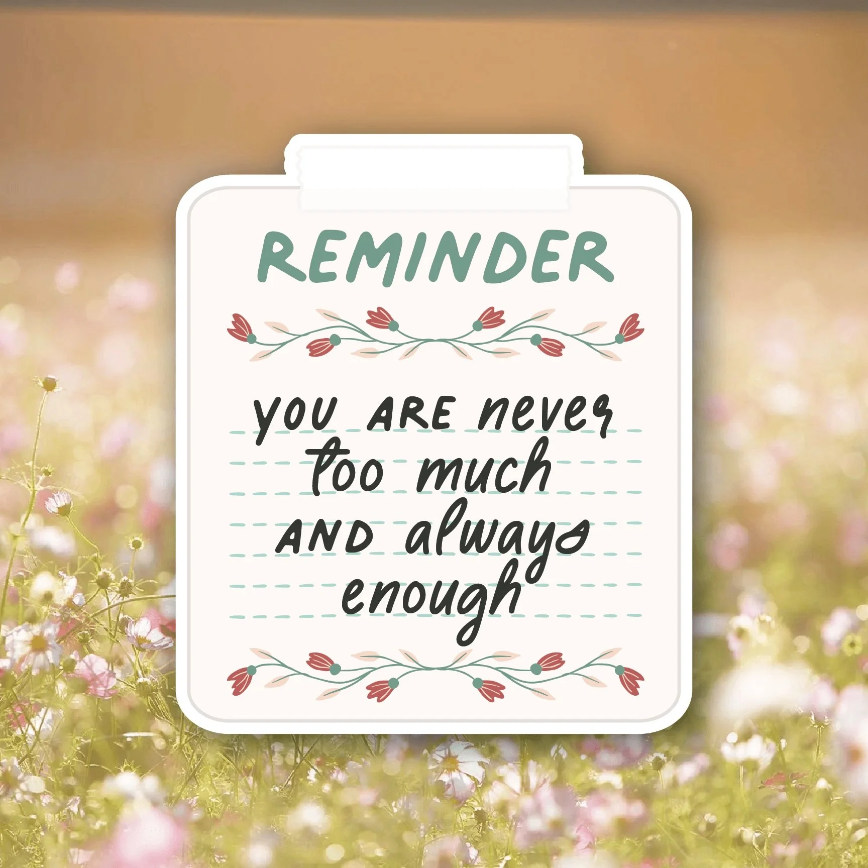 Happy Tuesday, friends! ✨
I hope you all have a wonderful day and remember that you are never too much and you are always enough. ❤️