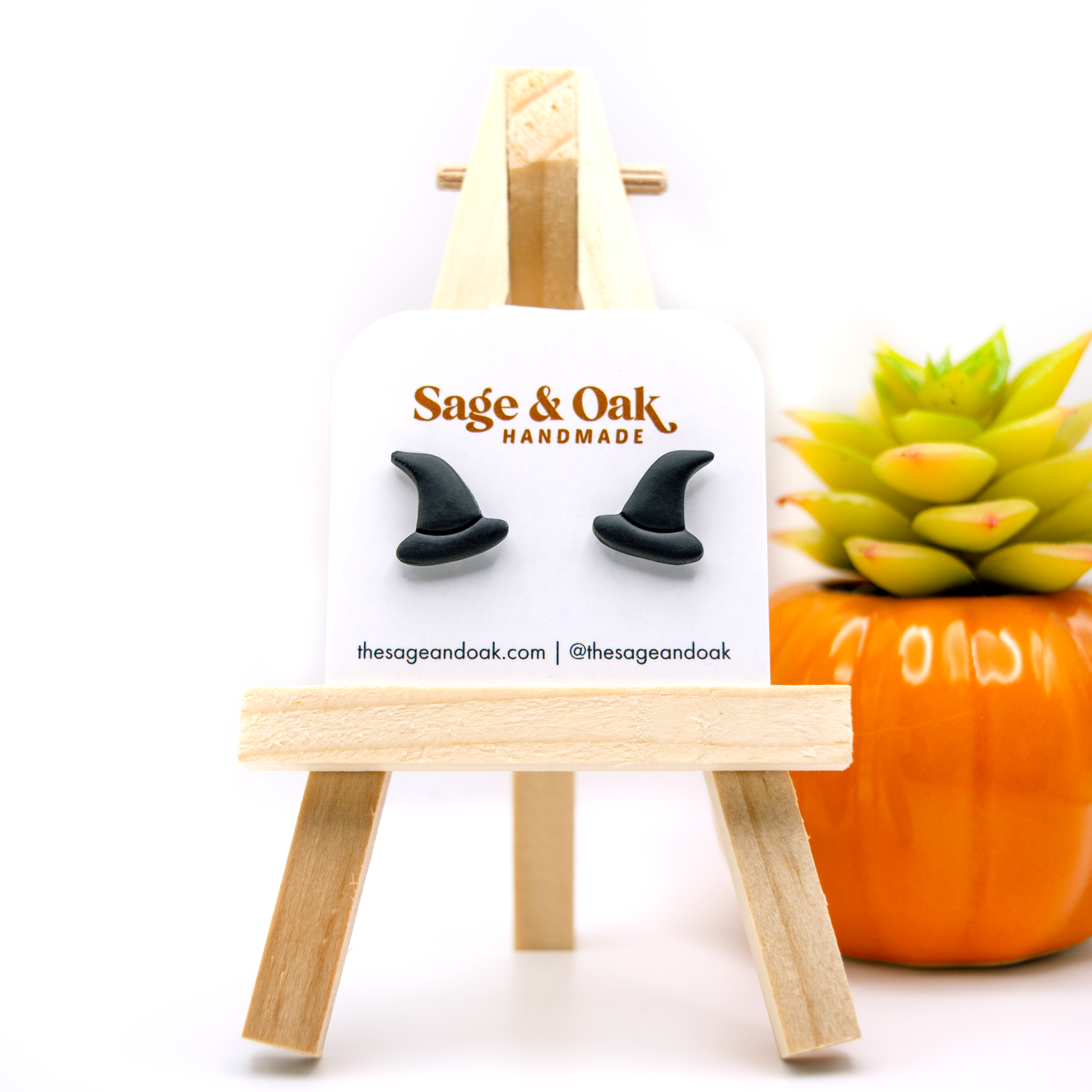 "Witch Hat" Stud Earrings