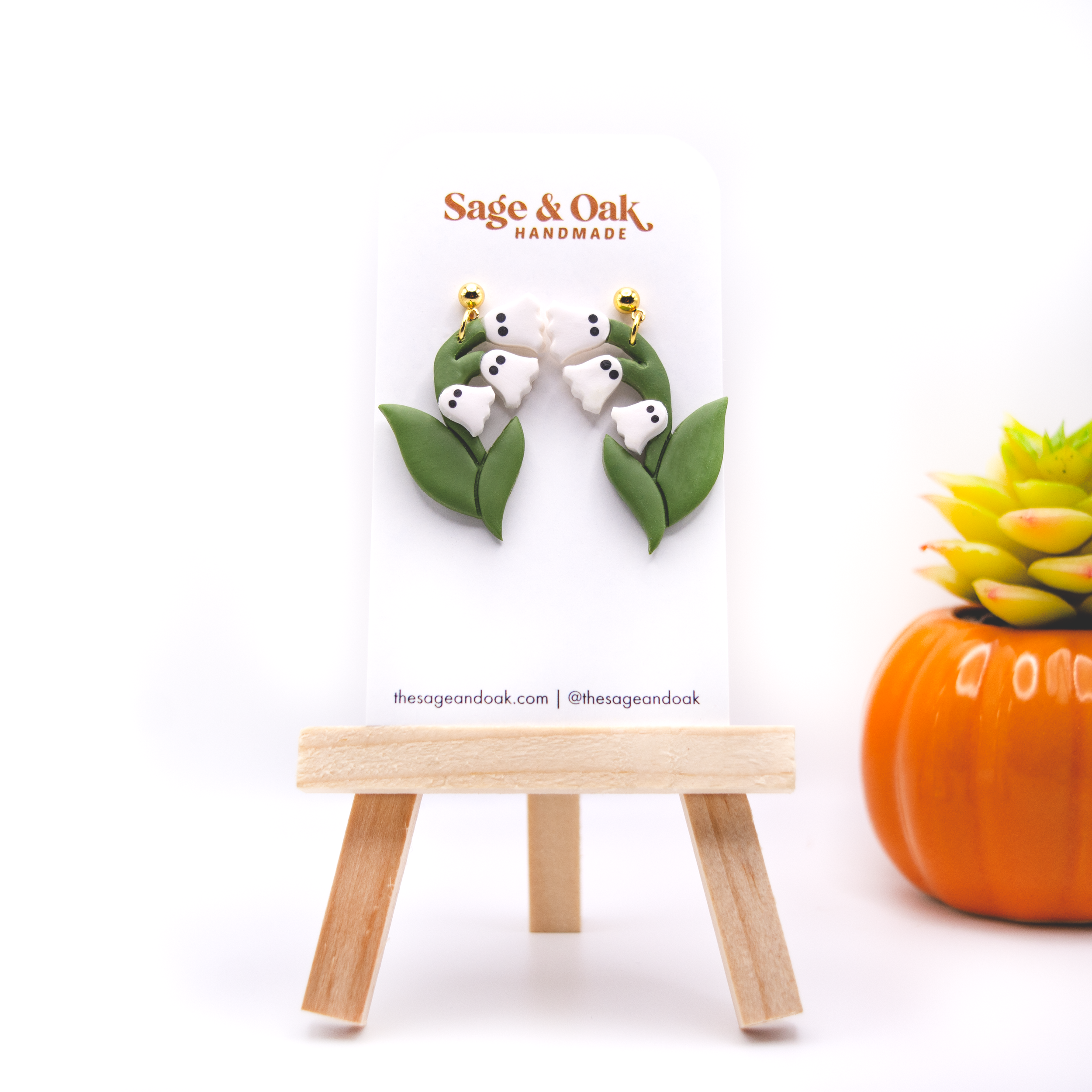 "Lily" (Ghost) Earrings
