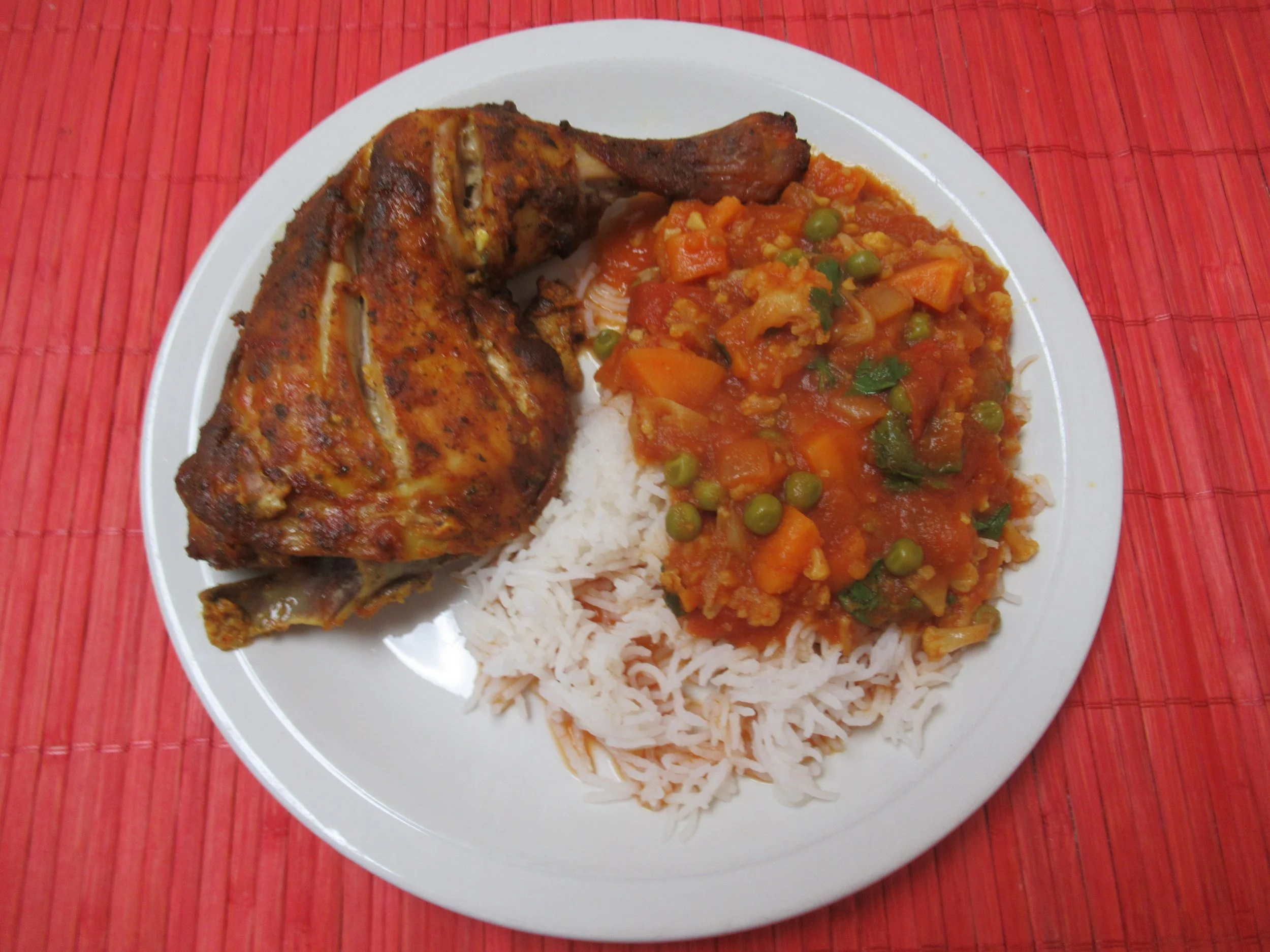 Tandoori Chicken with Sweet Potato Cauliflower Korma.JPG
