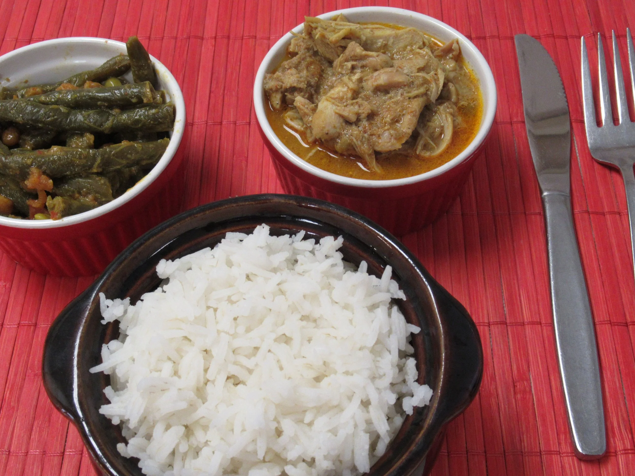 Chicken Roganjosh & Green bean curry.JPG