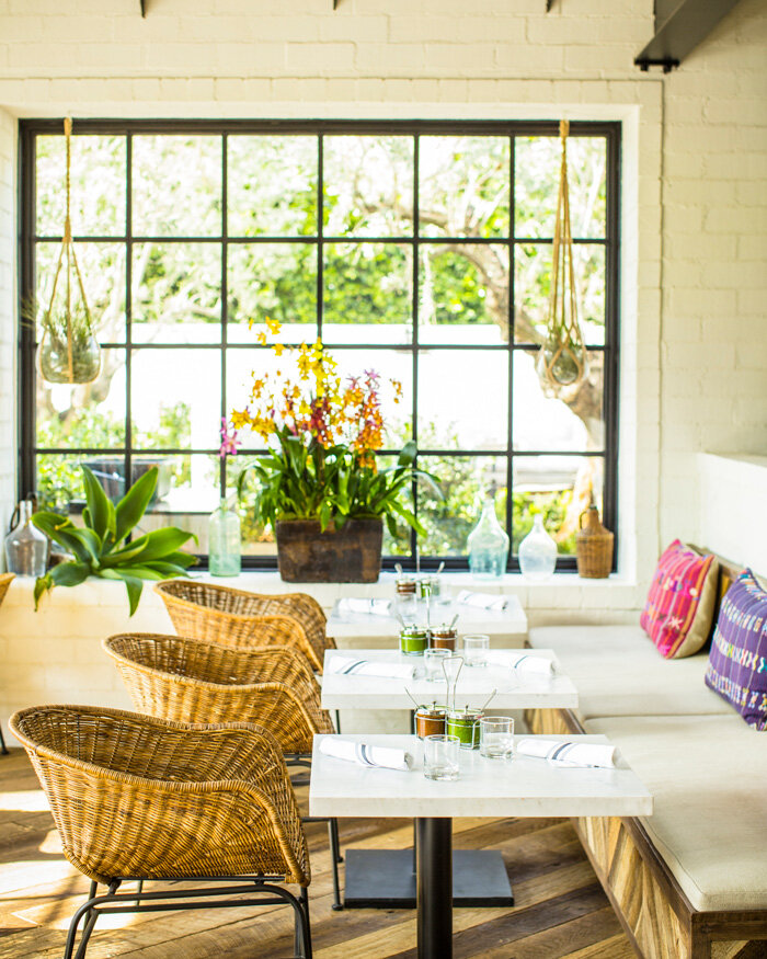 Lounge seating at Gracias Madre West Hollywood