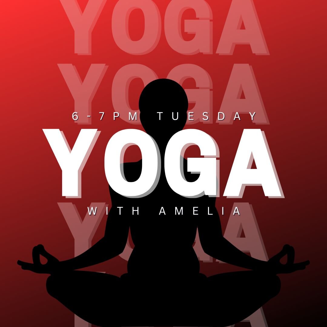 🤩🧘&zwj;♀️YOGA IS BACK BABY!!!🧘&zwj;♀️🤩

Thats right, YOGA is back every ✨Tuesday from 6pm✨ with our newest instructor AMELIA. 

 If you are new to Yoga and want to try it out don't fear, EVERYONE IS WELCOME and each class can be catered to your s