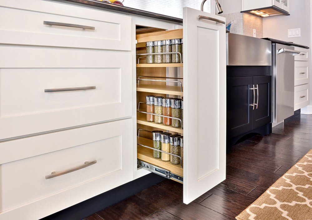 Kitchen Cabinet Pull Out Storage Organizer by CliqStudios.com