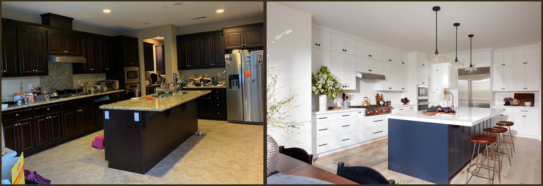Luxury Kitchen Transformation with custom cabinetry and high end appliances