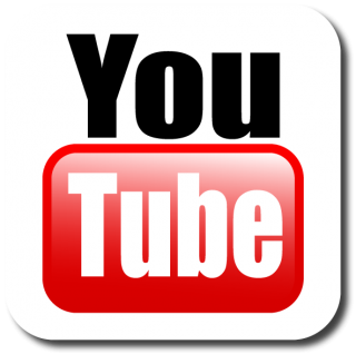 Logo of YouTube with link to Whalefest Monterey YouTube channel