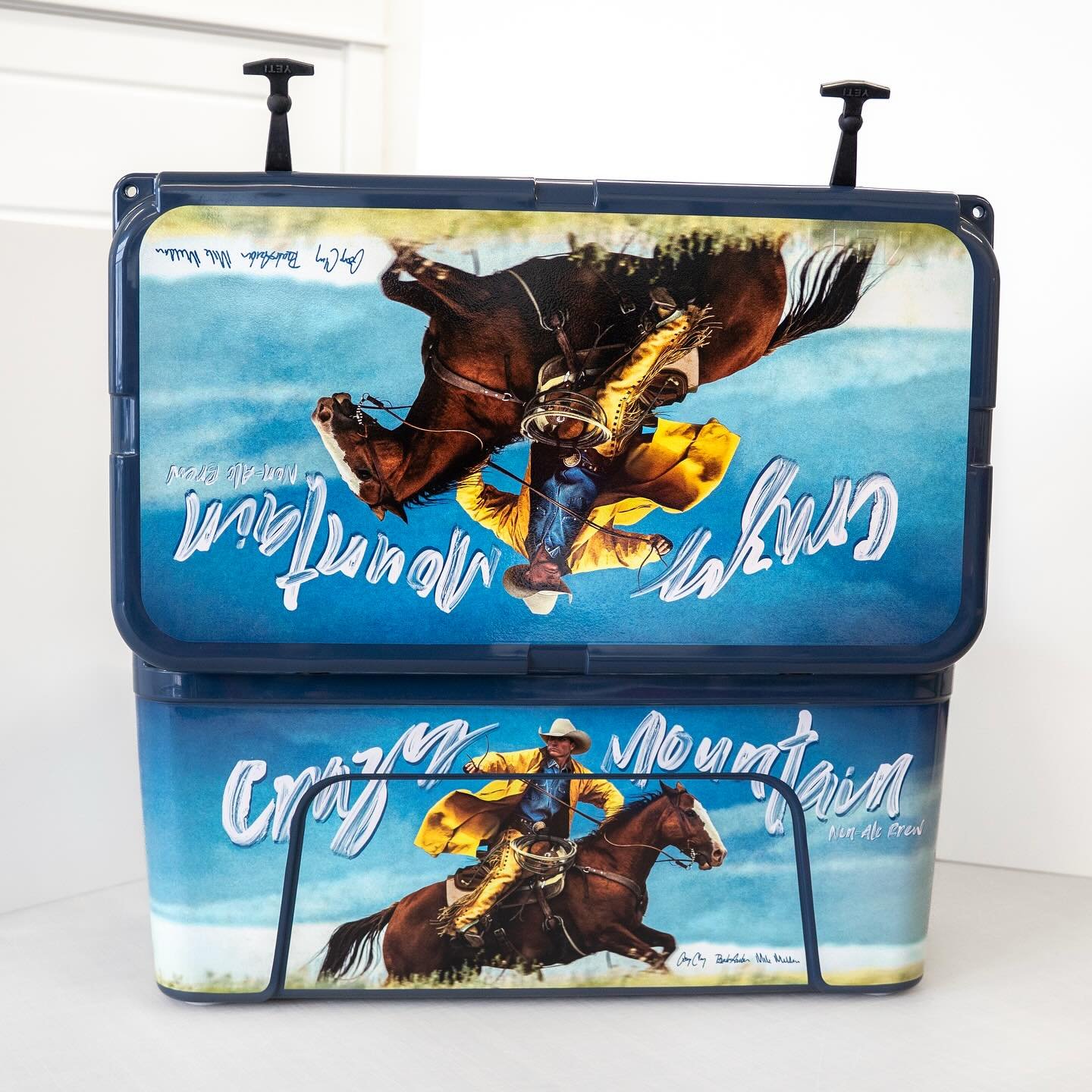 Had the amazing opportunity to work with @crazymountain and @bigenemyproductionhouse on these @yeti cooler wraps! We LOVE how these turned out! 🏔️
.
.
.
#crazymountain #nonalcoholic #nonalcoholicdrink #coolerwraps #yetiwrap #branding #customwraps #c