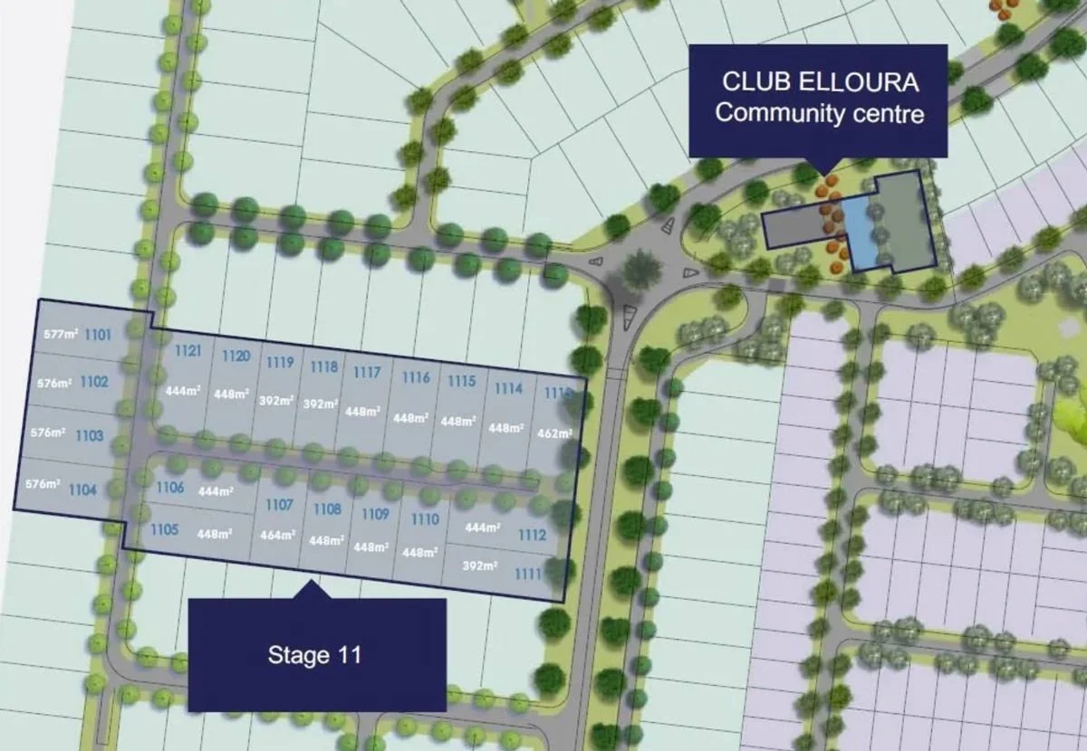 Stage 11 Elloura Lake Nagambie plan