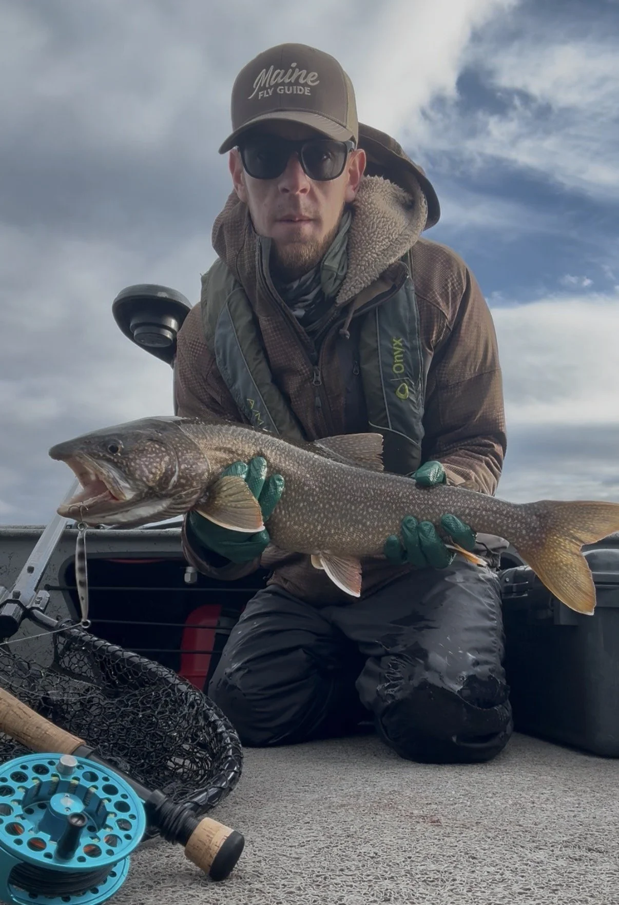 Trolling with fly rods and spoons in the spring 