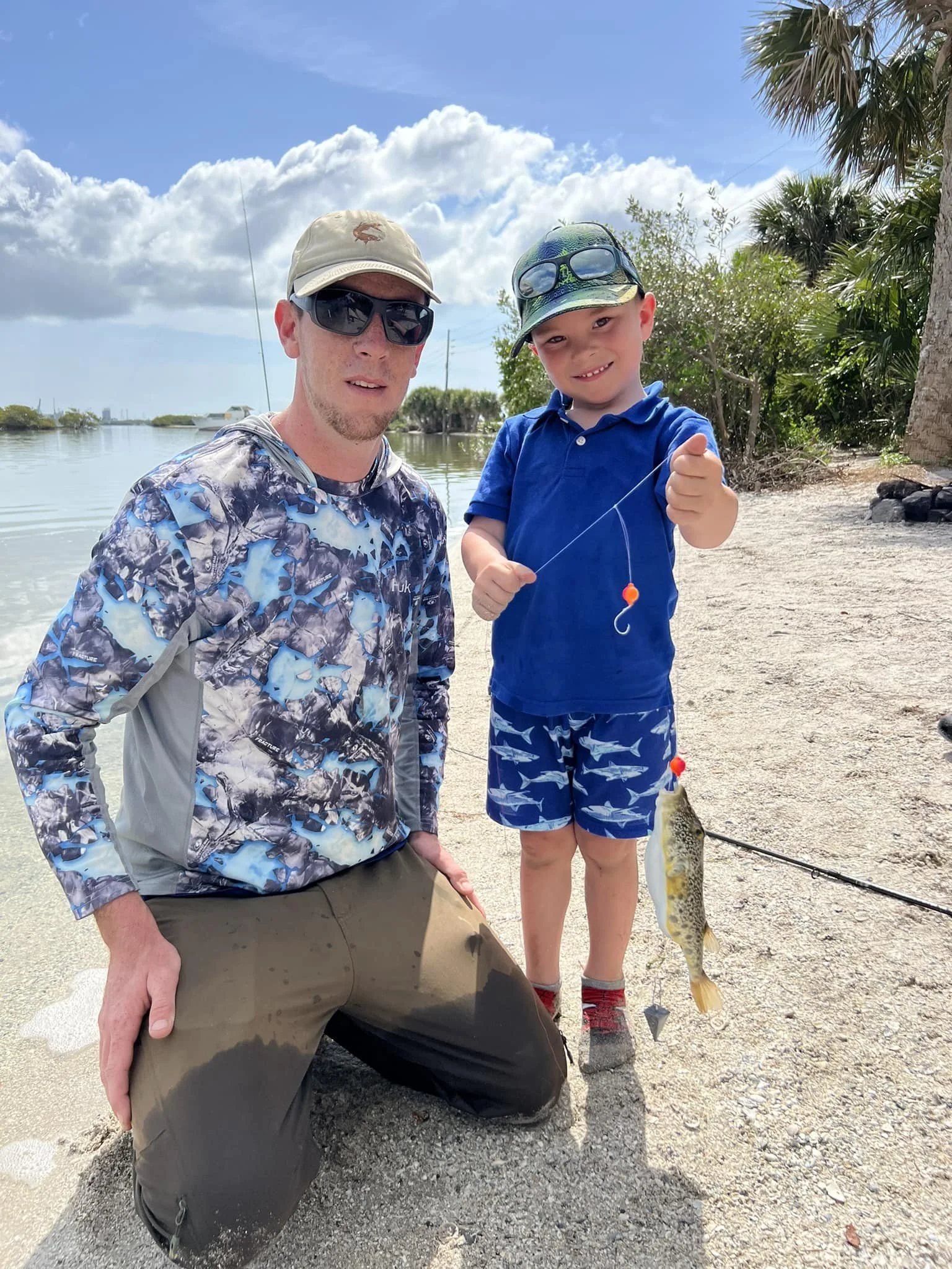 Puffer Fish caught from shore on the Indian River in Florida