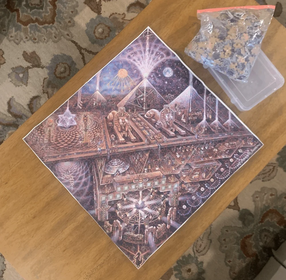 Acrylic jigsaw puzzle of the painting Jewel of the Nile by Nicole Palapoli