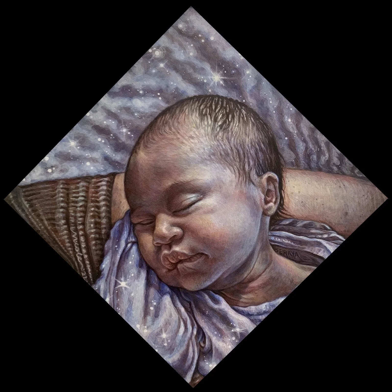 Portrait by Nicole Palapoli: sleeping baby