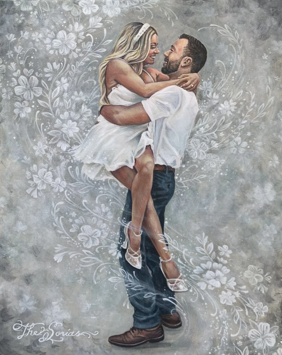 Portrait by Nicole Palapoli: couple embracing