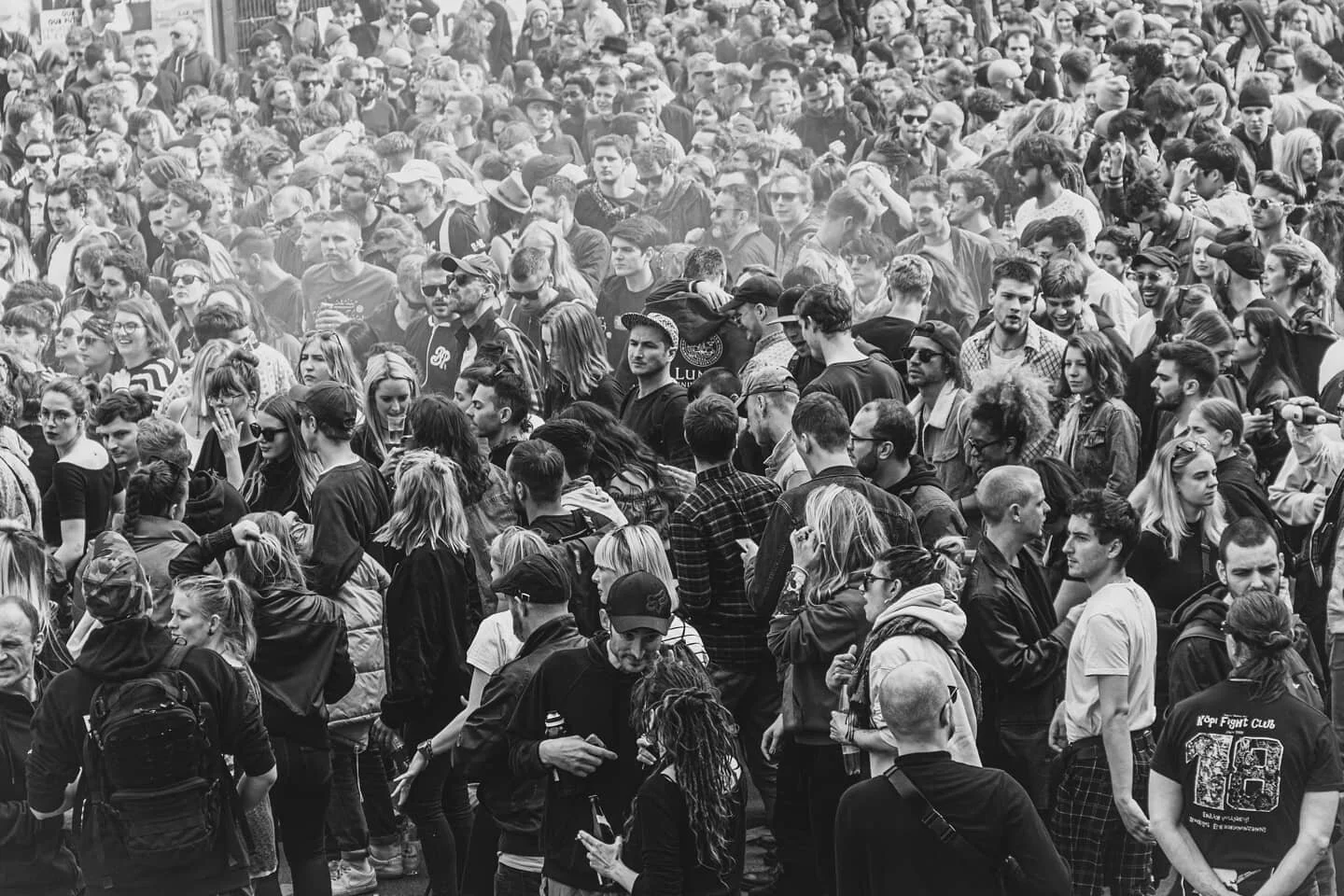 We are and will stay Humans, social by nature. 
 ==========================================
[#beforecorona ]//Berlin, May 2019, Demonstration 

&gt;&gt;People Met for STOP the Urban Motorway Extension alliance Planned in the town. //
The extension in