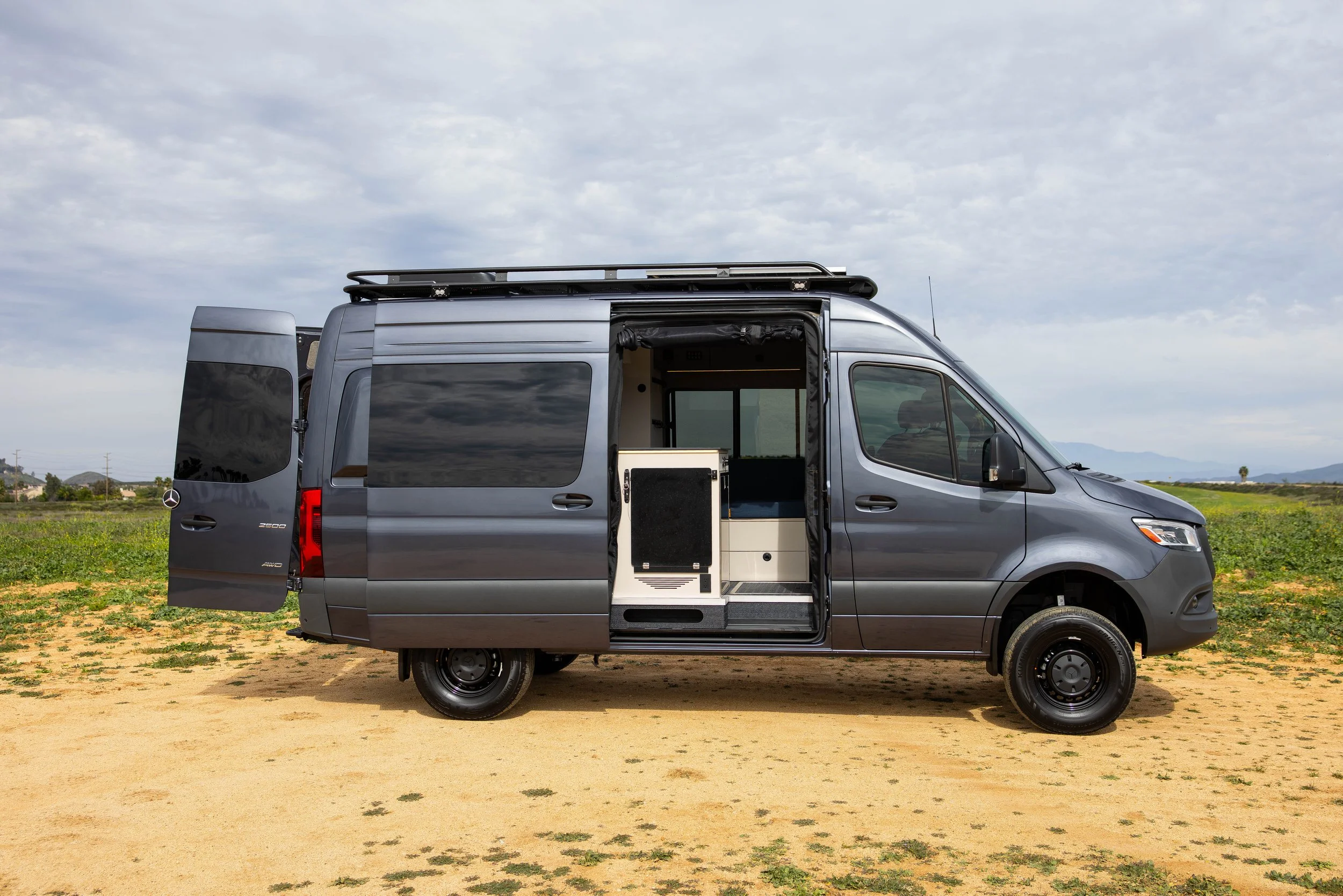 off grid sprinter van mobile office