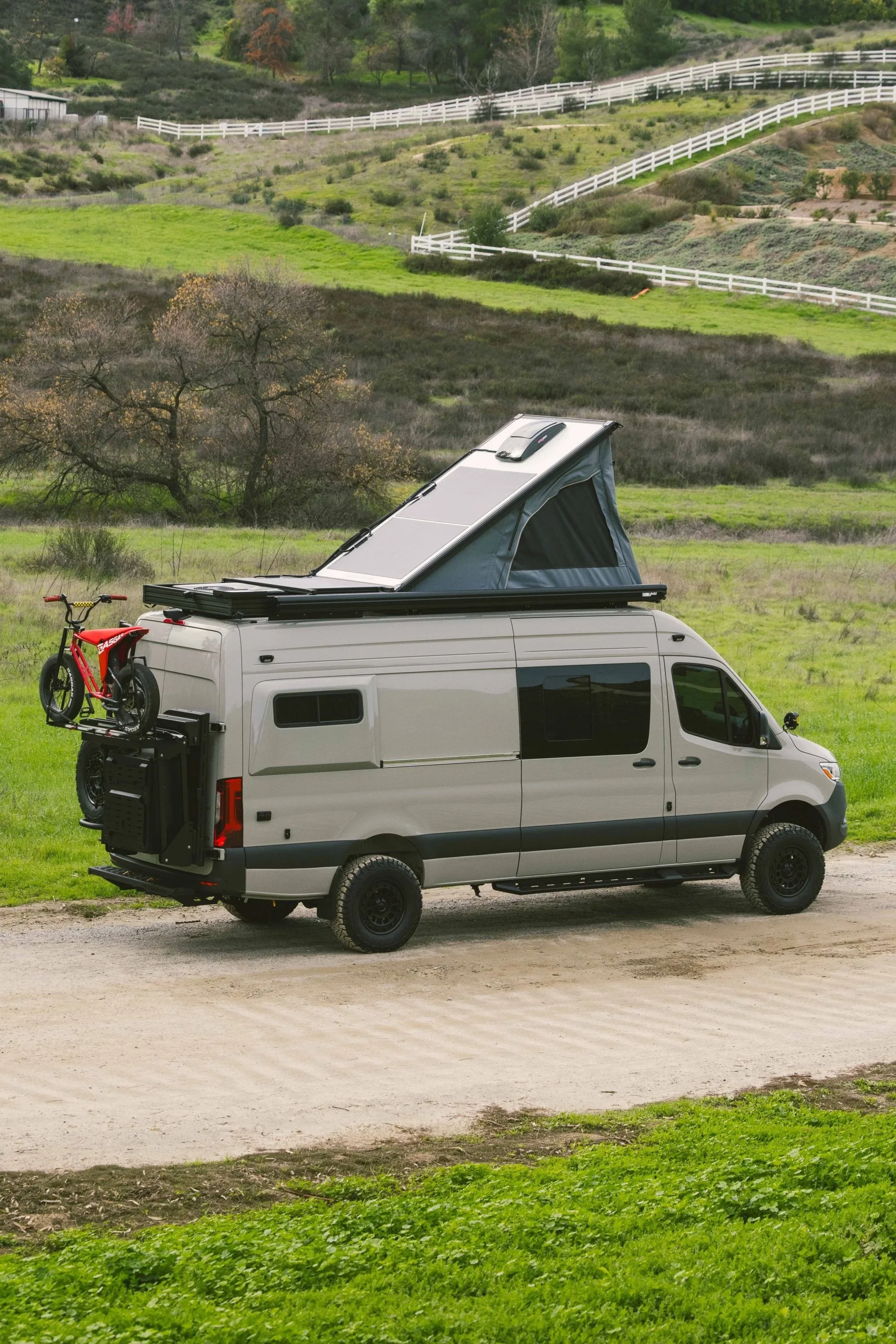A custom sprinter van conversion built in southern california