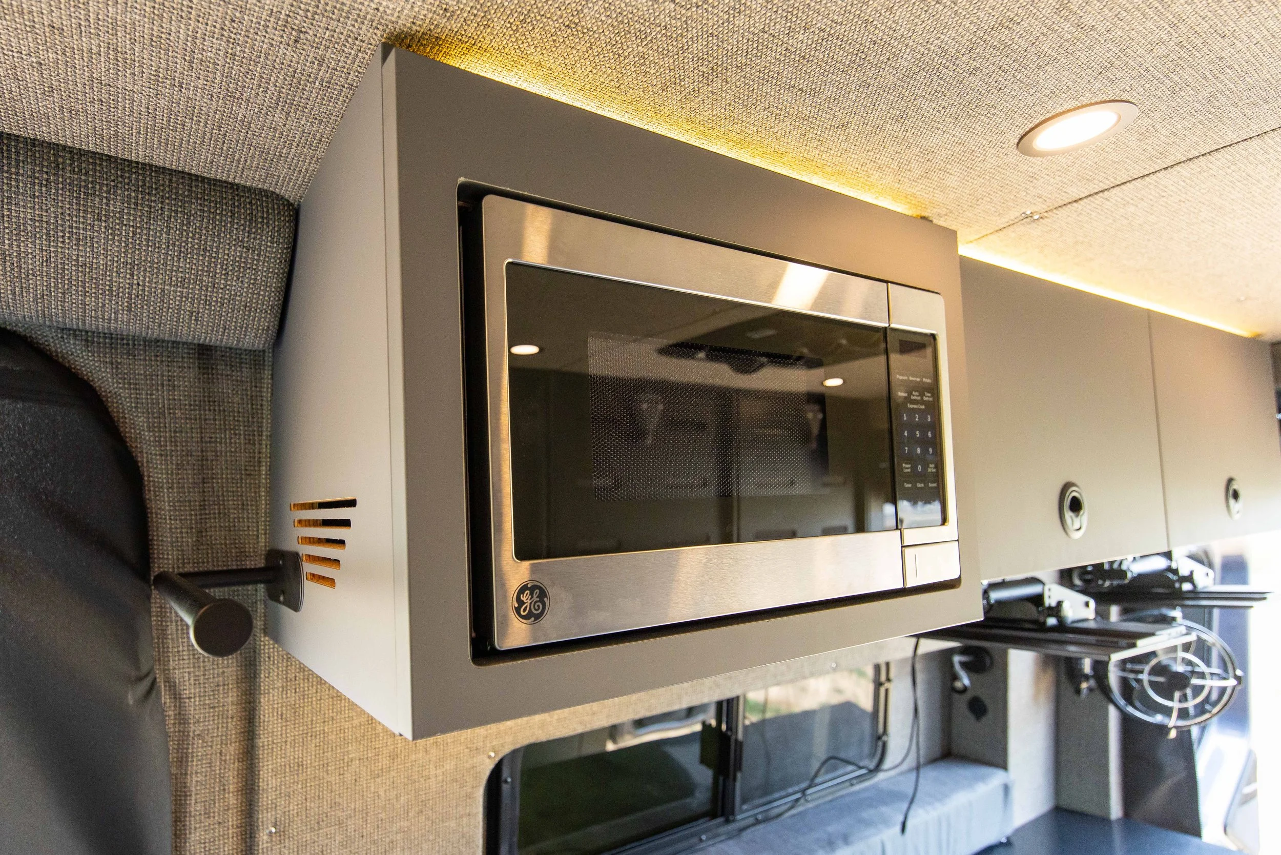Sprinter van microwave cabinet 