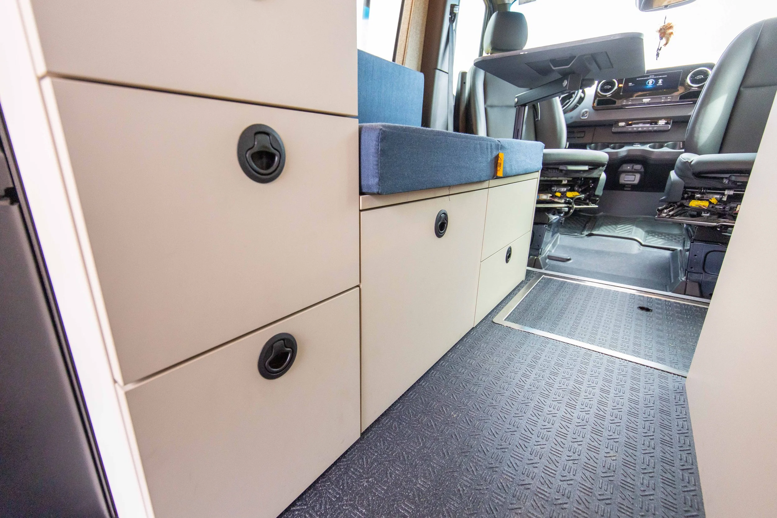 Custom cabinetry sprinter van 