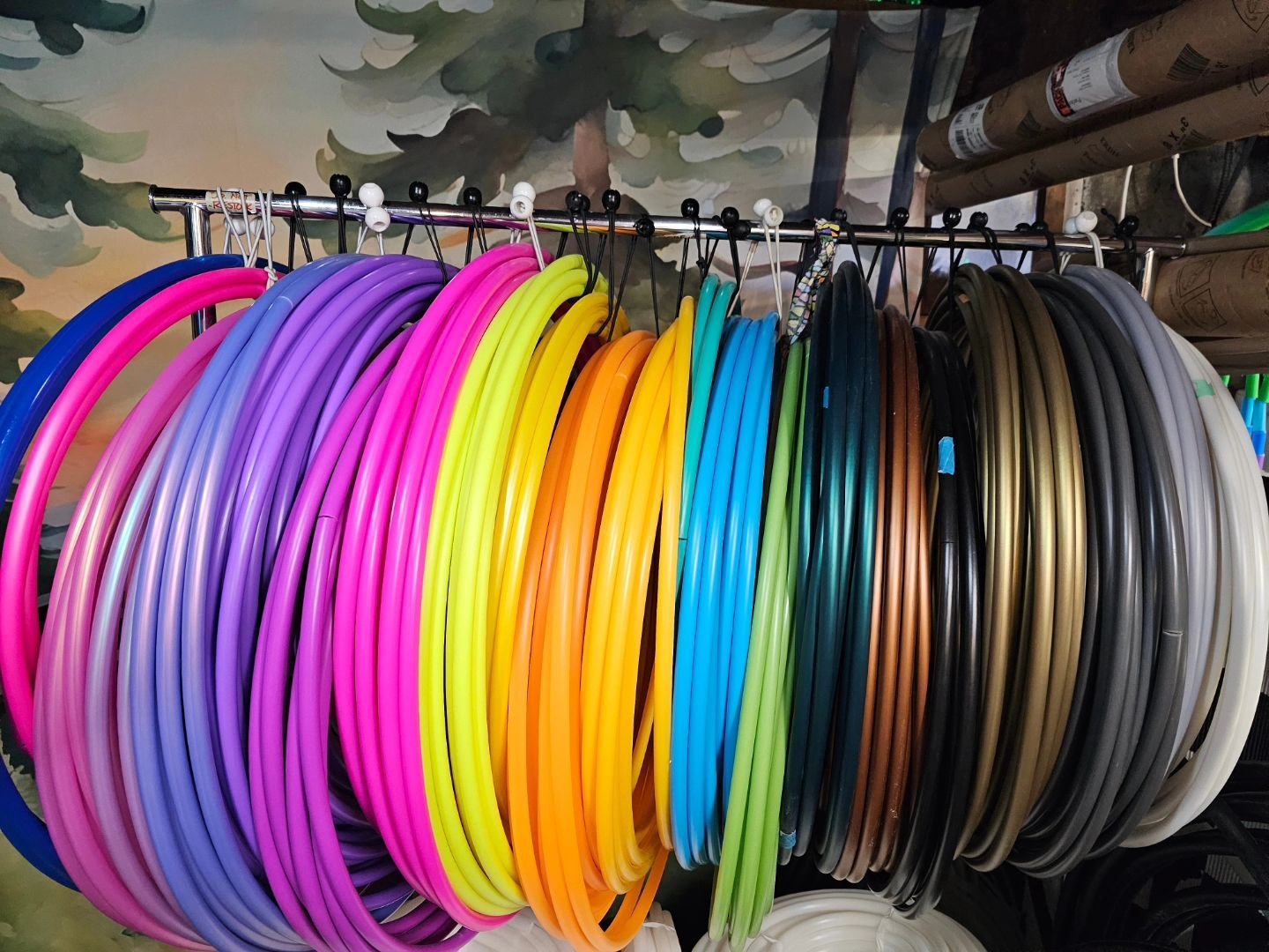 Help!! I need to make room for more 11/16&quot;! Some classic colors will be restocked. And clearly there's no room on my Goldilocks rack 🤪 So I'm having a SALE Go to my website LiviJoyHoops.com and find the section for Clearance Hoops, to save 30! 