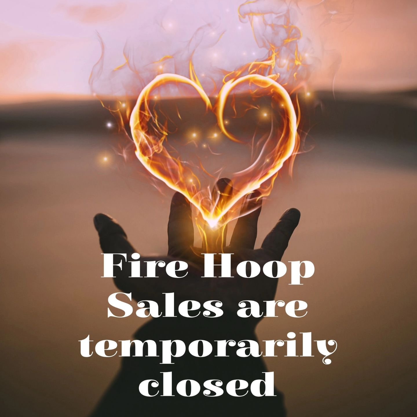We are taking a little break from taking fire hoop orders at this time, but should be back to it in a couple of weeks. Thank you for your patience and understanding.  There are some Ready to ship fire hoops available on the website!! Some are shown h