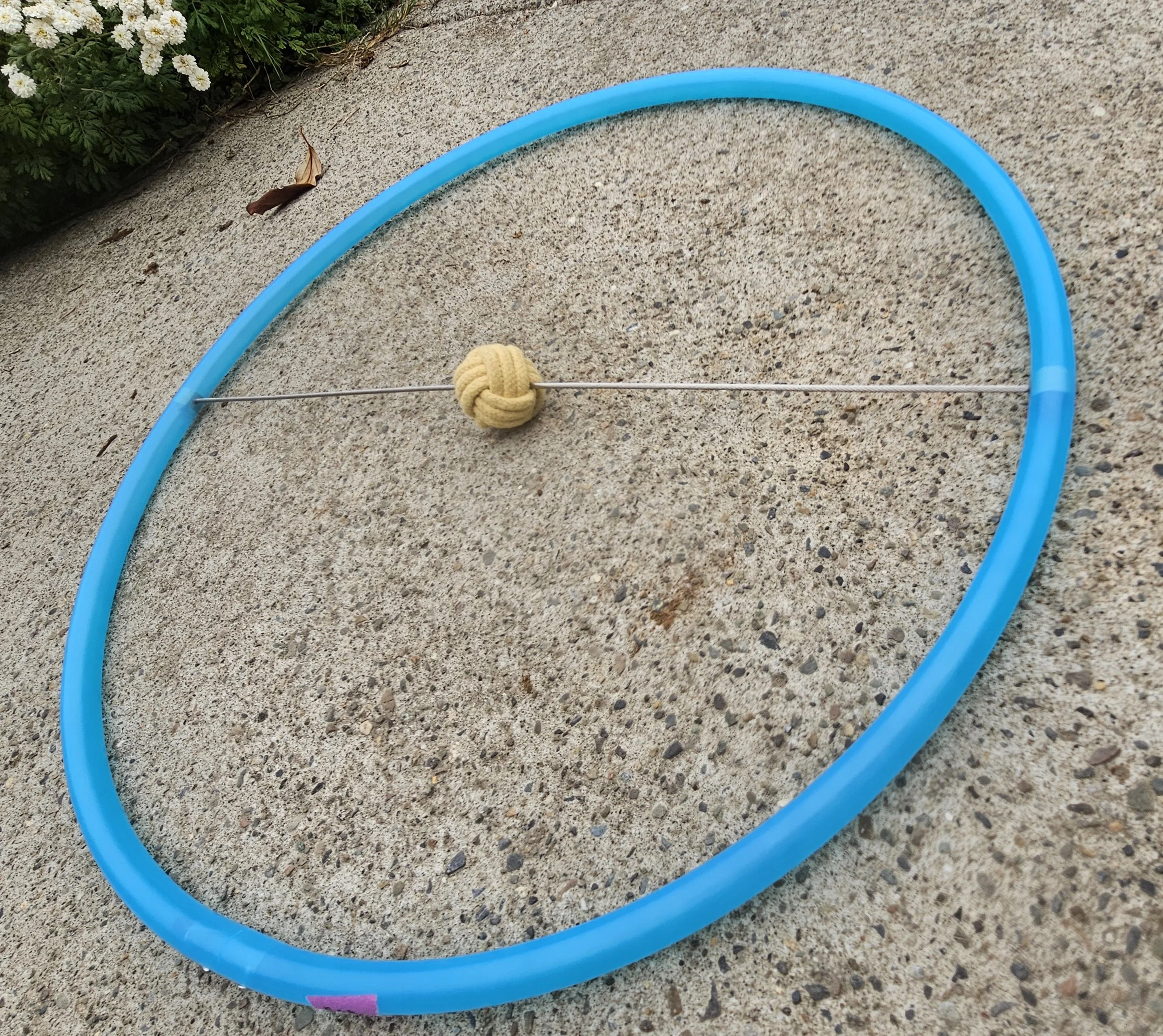 UV Blue Agate  Fire Iso Hoop sold individually