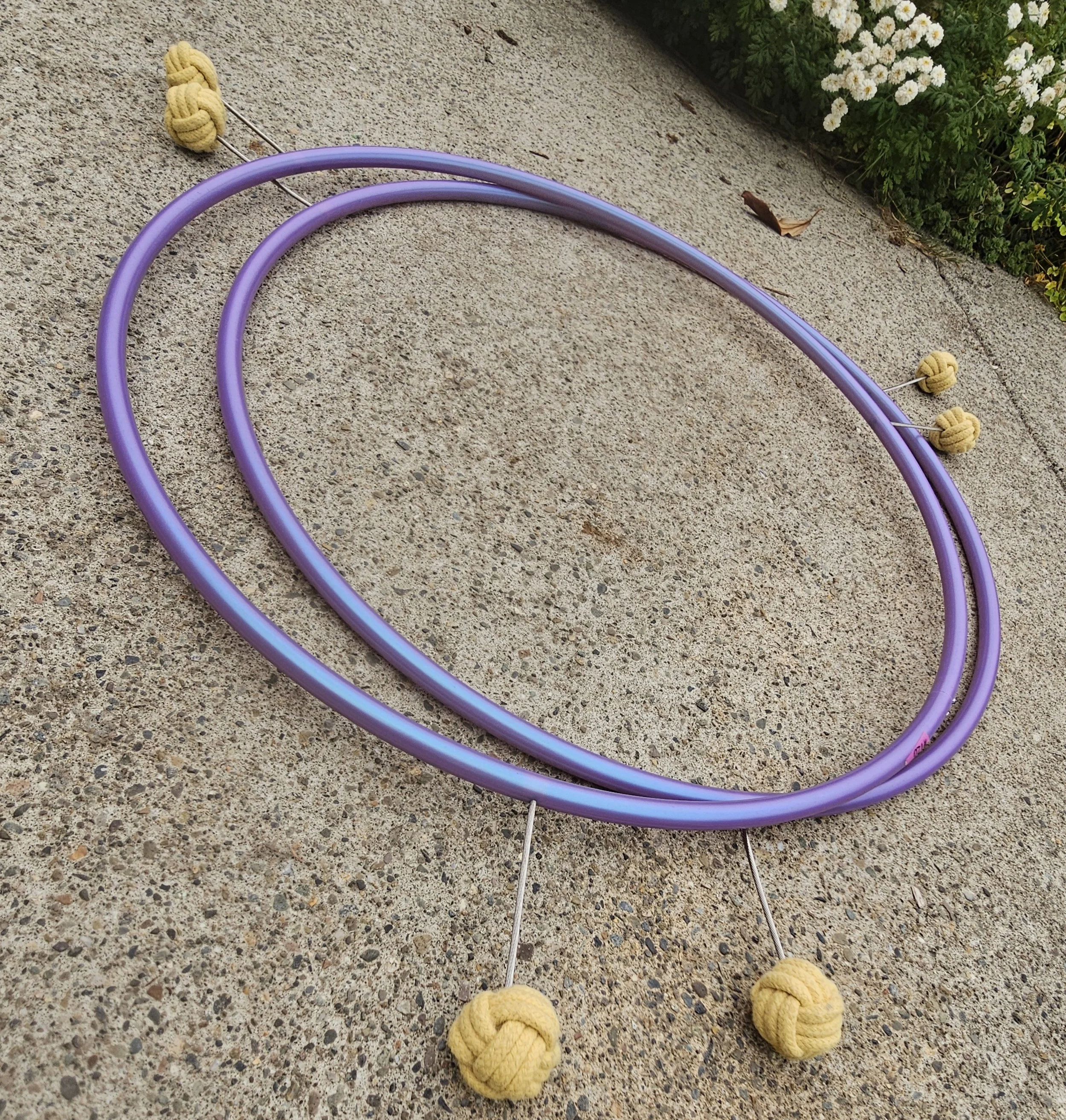 Poseidon Fire Hoop w/3 Fixed wicks 26" 5/8" polypro  sold individually