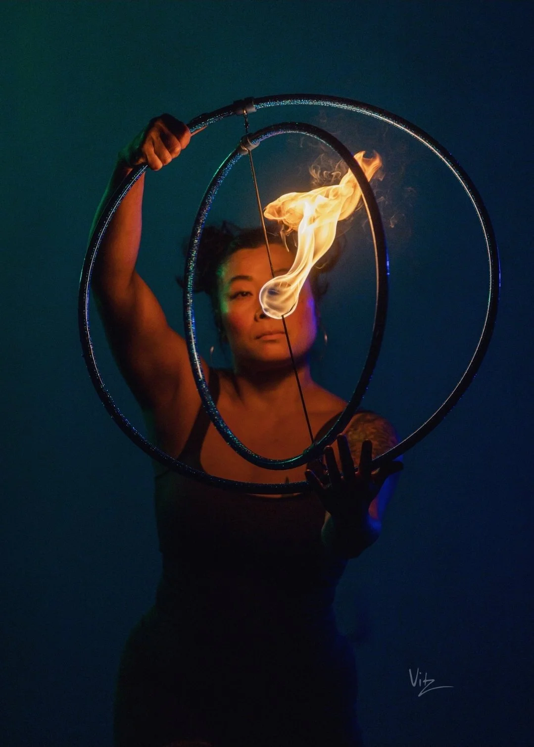 Fire Gyro Hoop, Custom