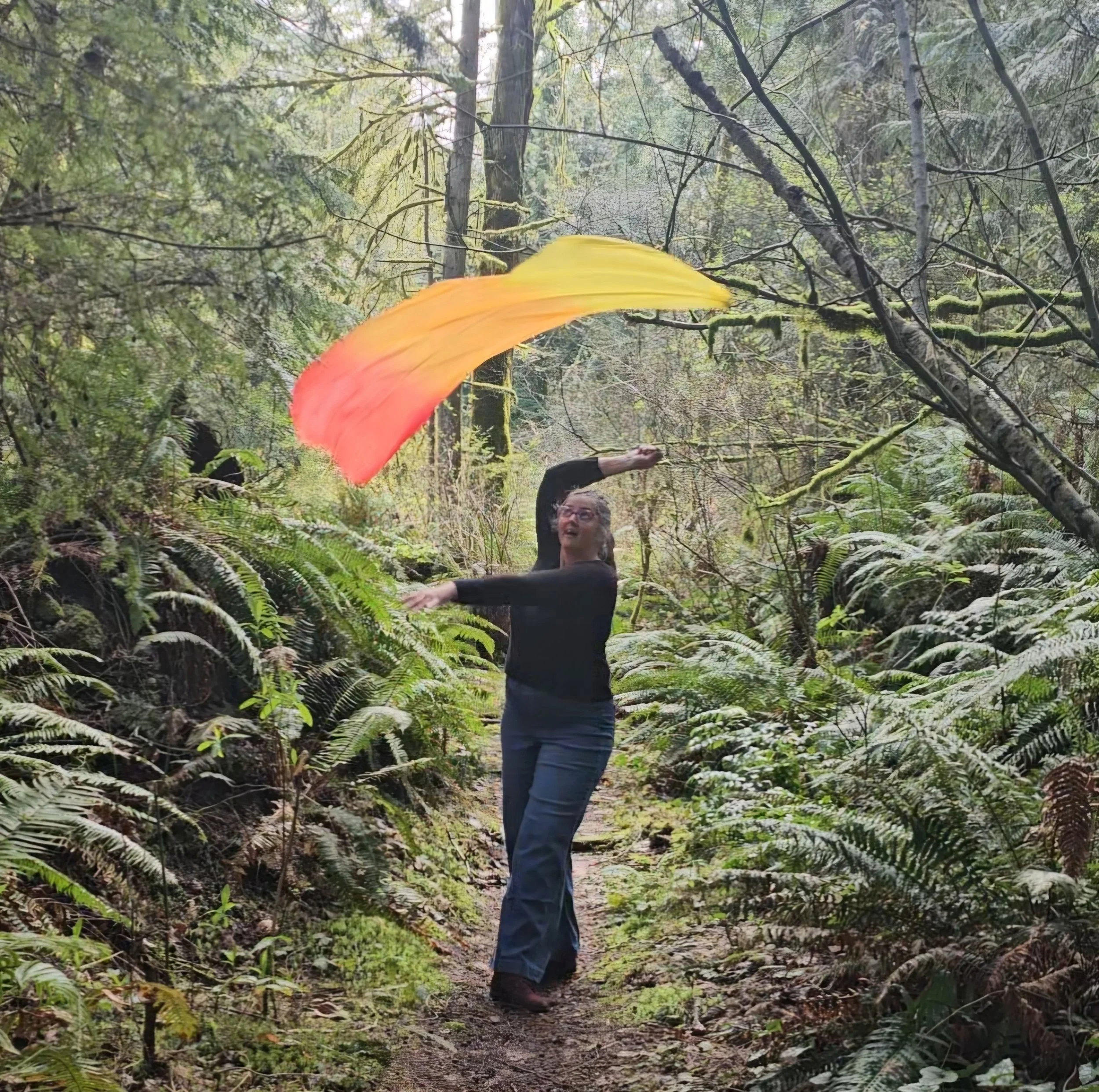 Silk Veil Poi ~ "Del Sol" Sold Individually