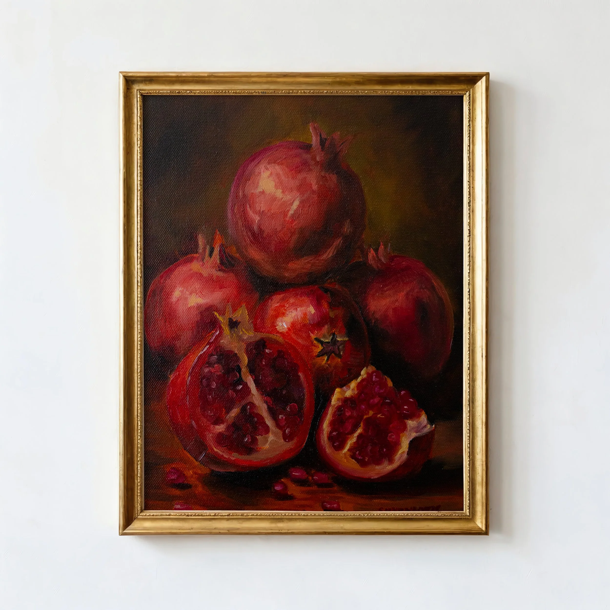The-First-Pomegranate---Greek-Trapezi---Oil-Painting-by-Victoria-Smyrniotis---Framed.jpg