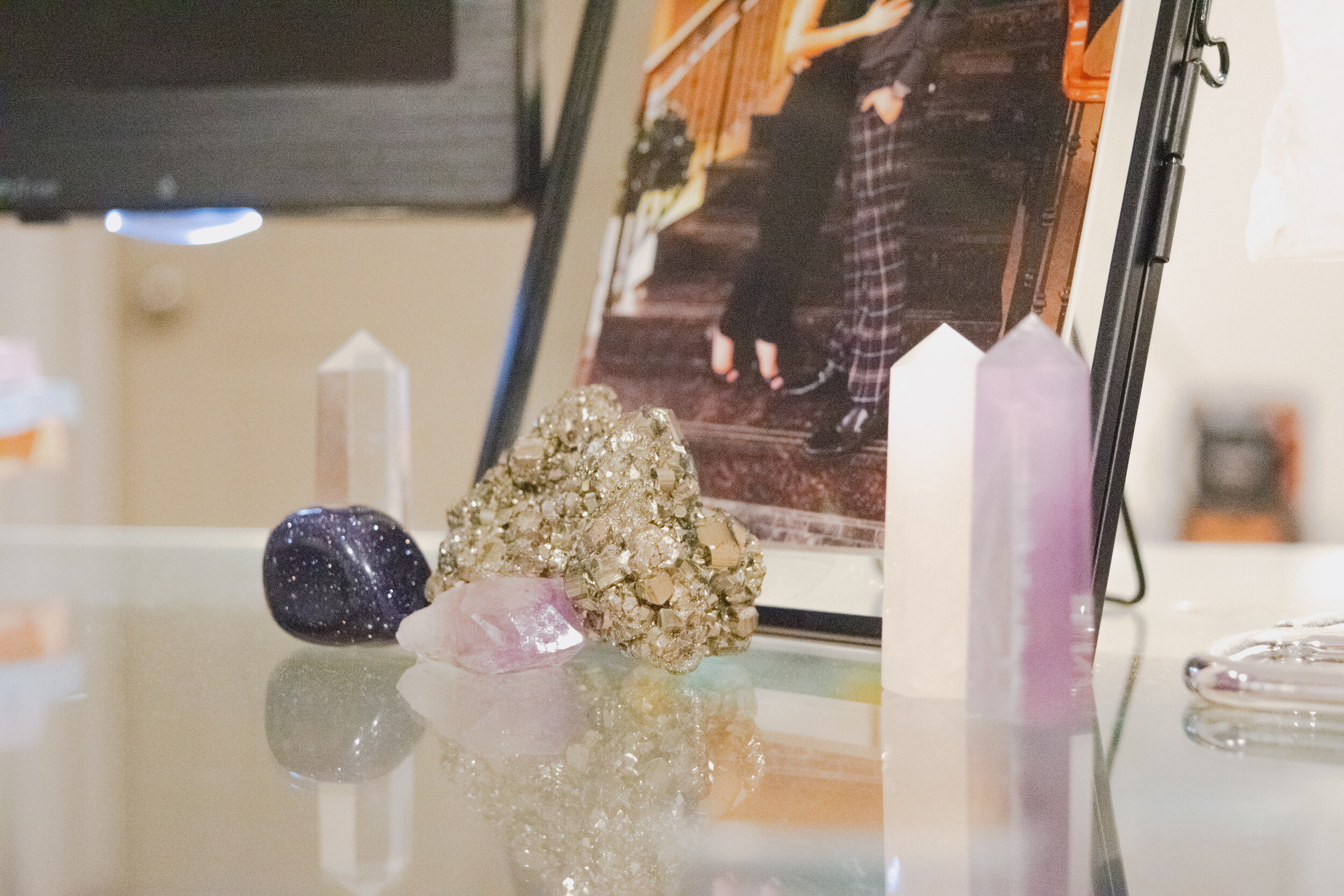 Crystals and desk inspiration 