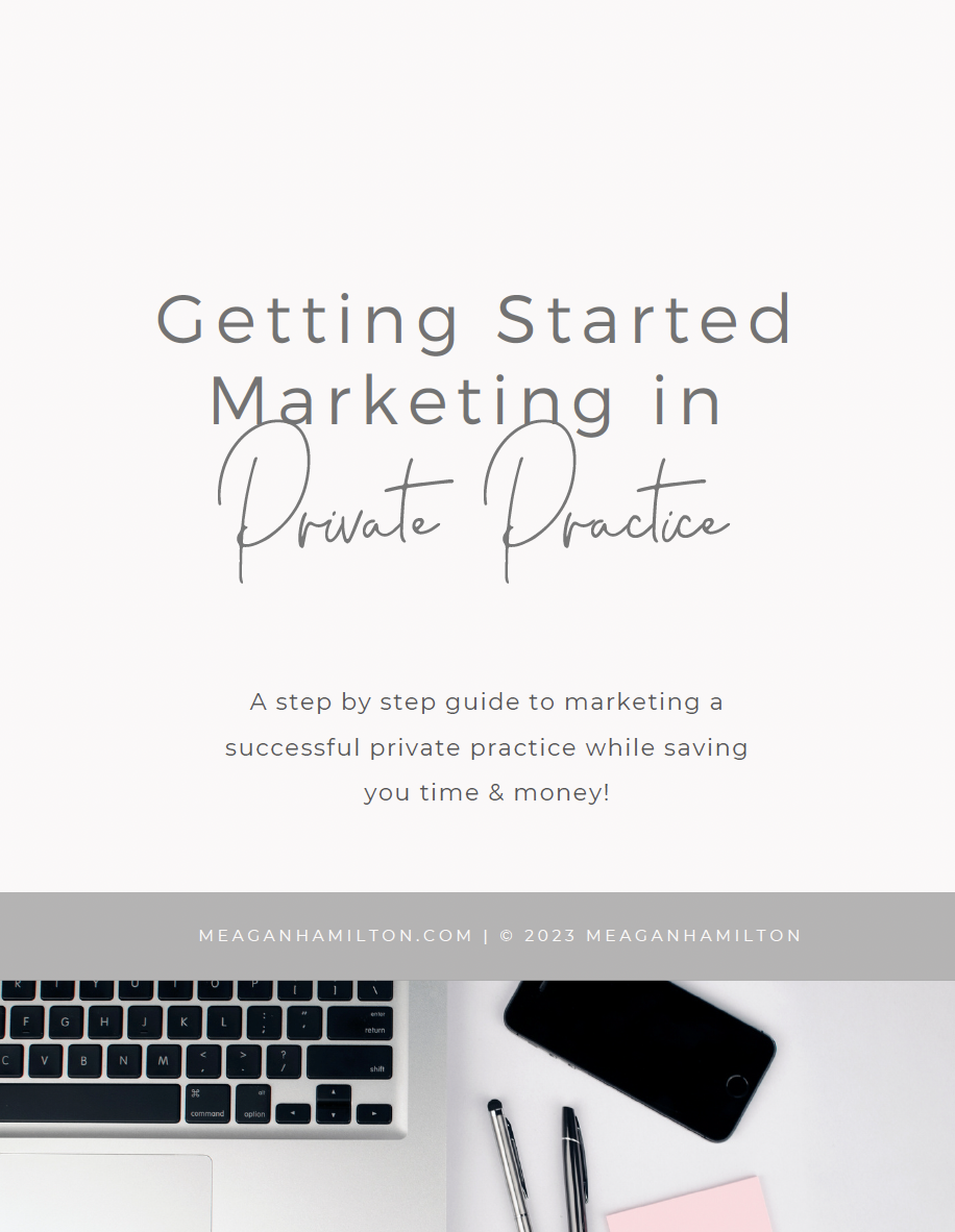 Getting Started in Marketing in Private Practice Guide