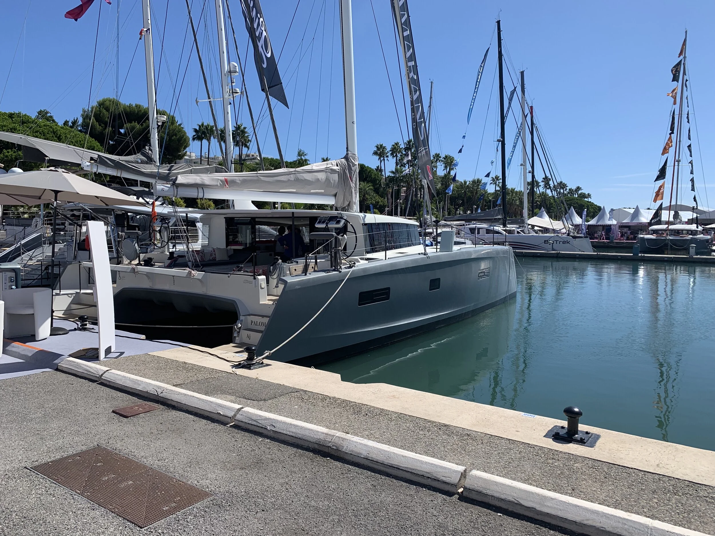 At the Cannes Boat Show 2019 where we did the deal. This is Paloma, Hull 1.