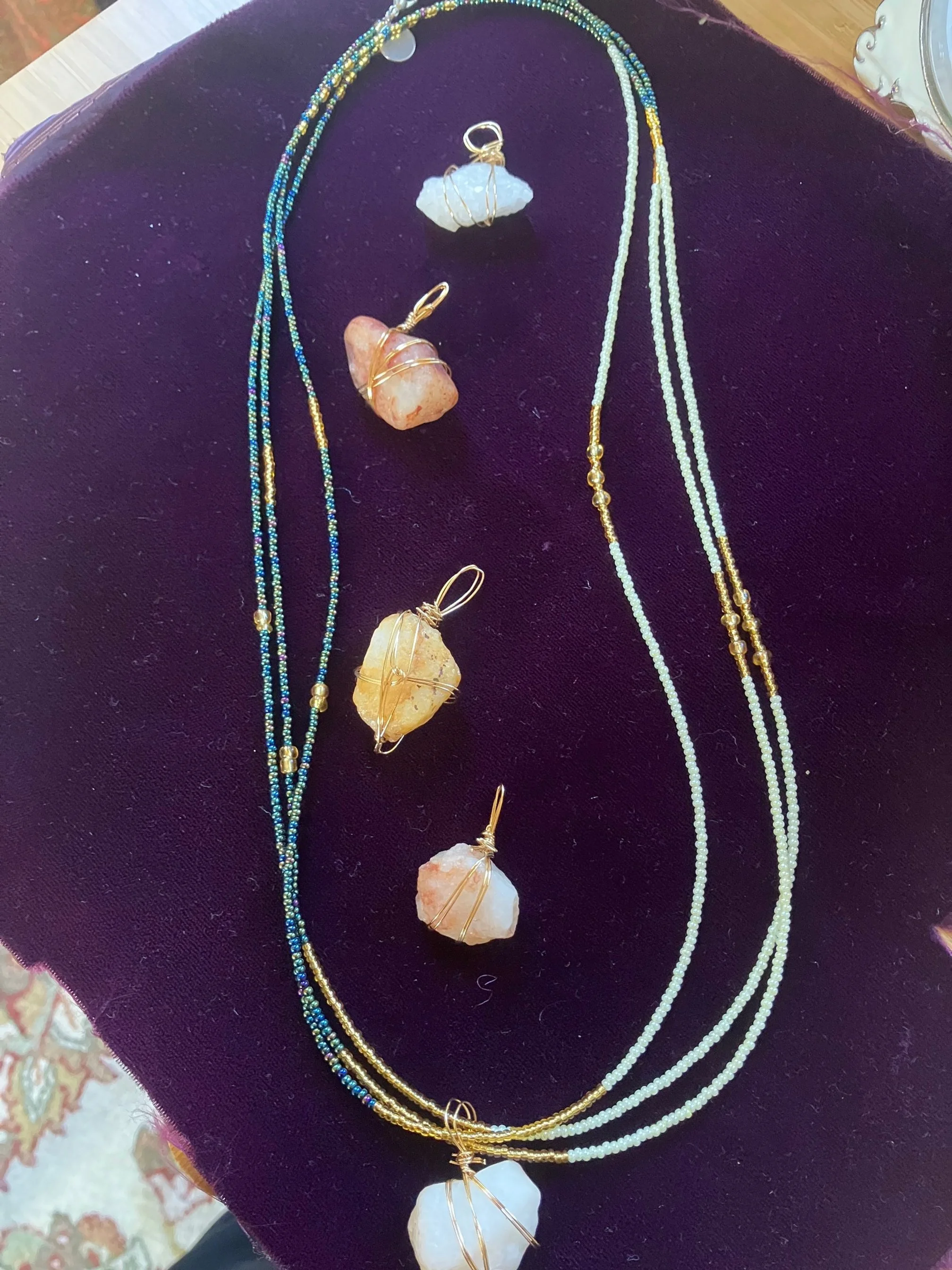 Would you like a stone pendant? If so, reach out to me via the contact page!