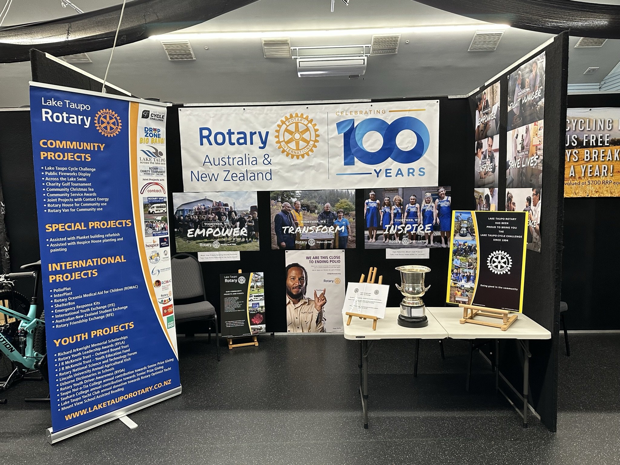 Rotary Stand at the 2023 Cycle Challenge Event.JPEG