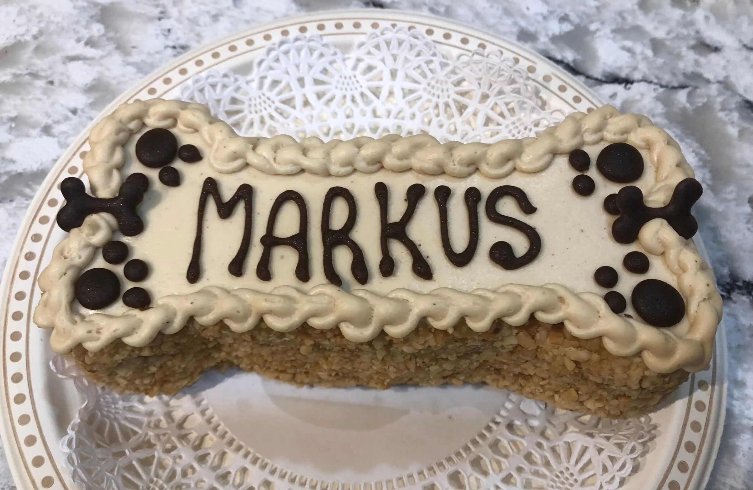 Markus’ Gotcha Day cake from  Three Dog Bakery