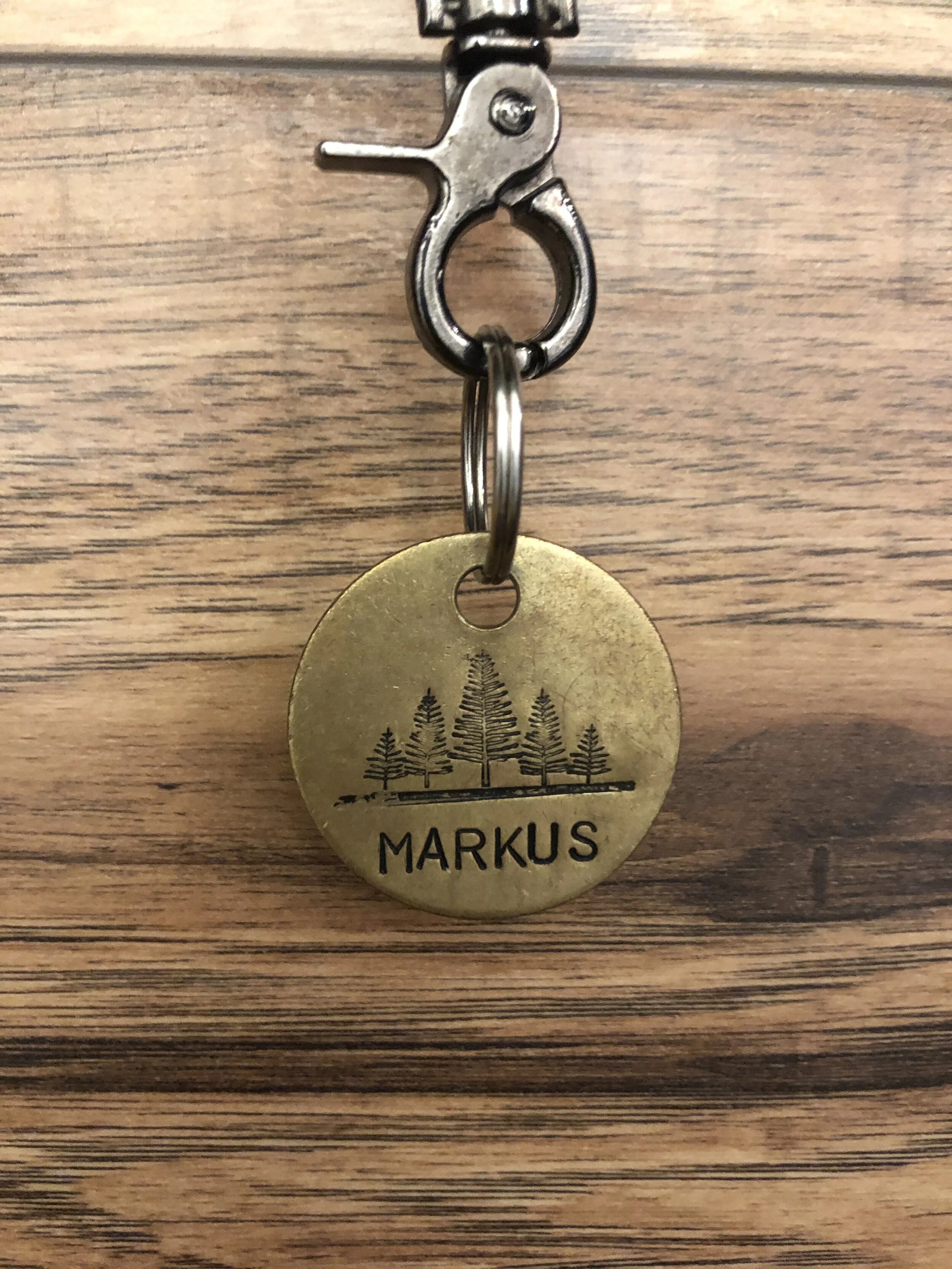 Markus’ dog tag from  SMASHpaw