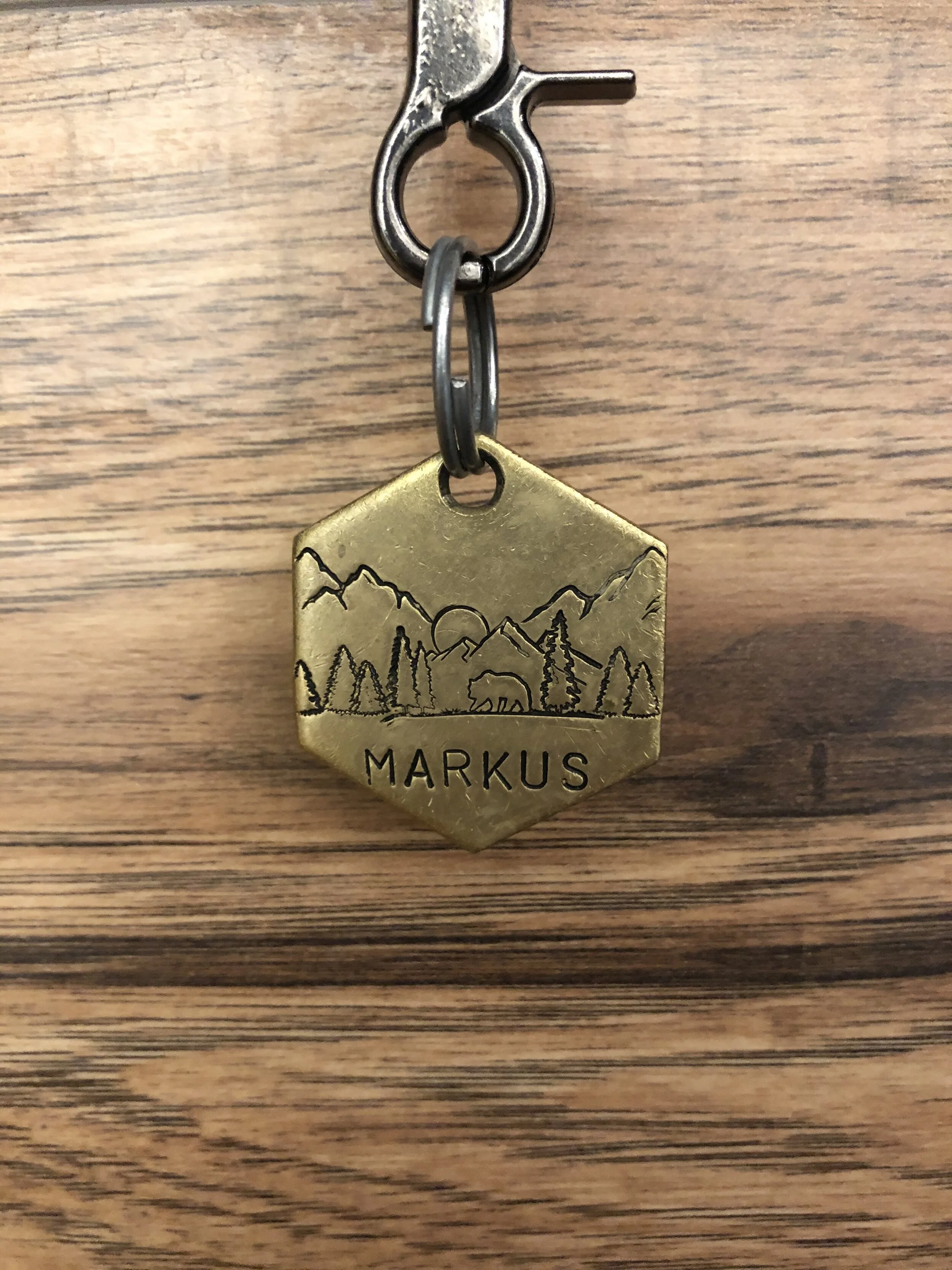 Markus’ new dog tag from  SMASHpaw