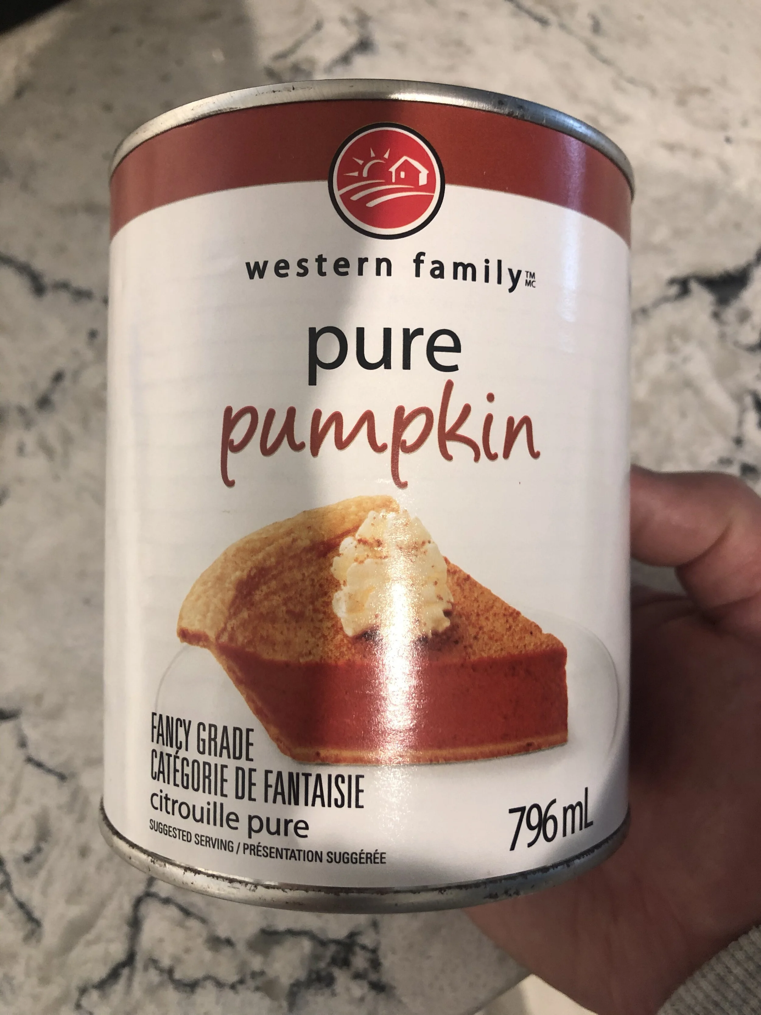 When Markus’ poop starts to get dry and crumbly, we add some pure pumpkin to give him some relief