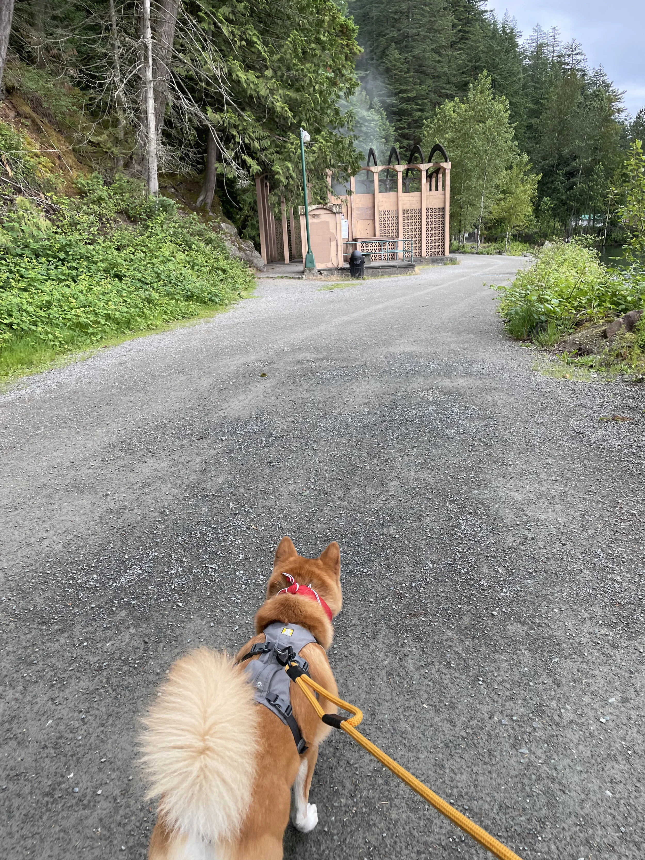 Markus approaching “The Source” on the way to the Whippoorwill Point Trail