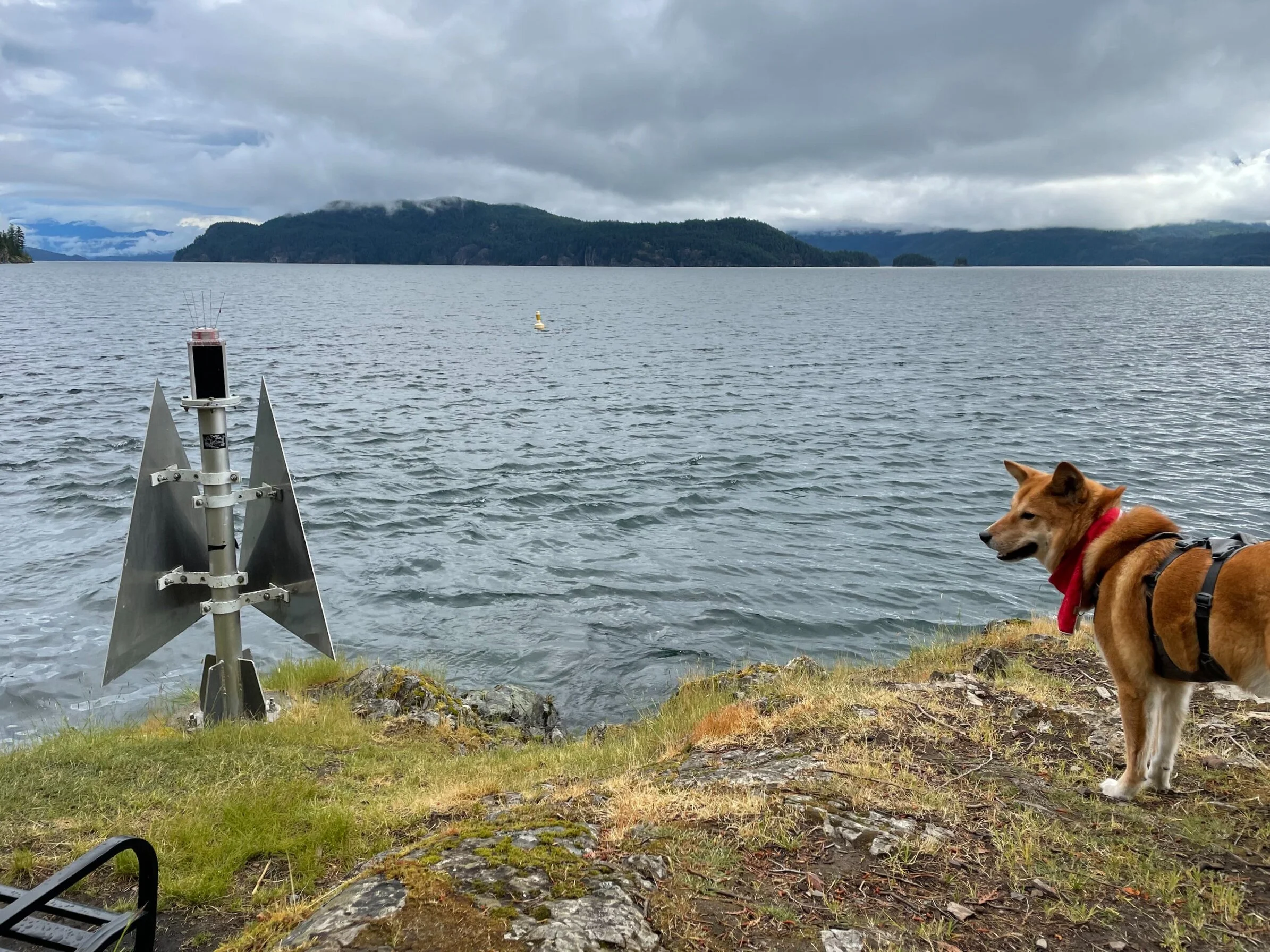 Markus taking in the view at the end of the Whippoorwill Point Trail