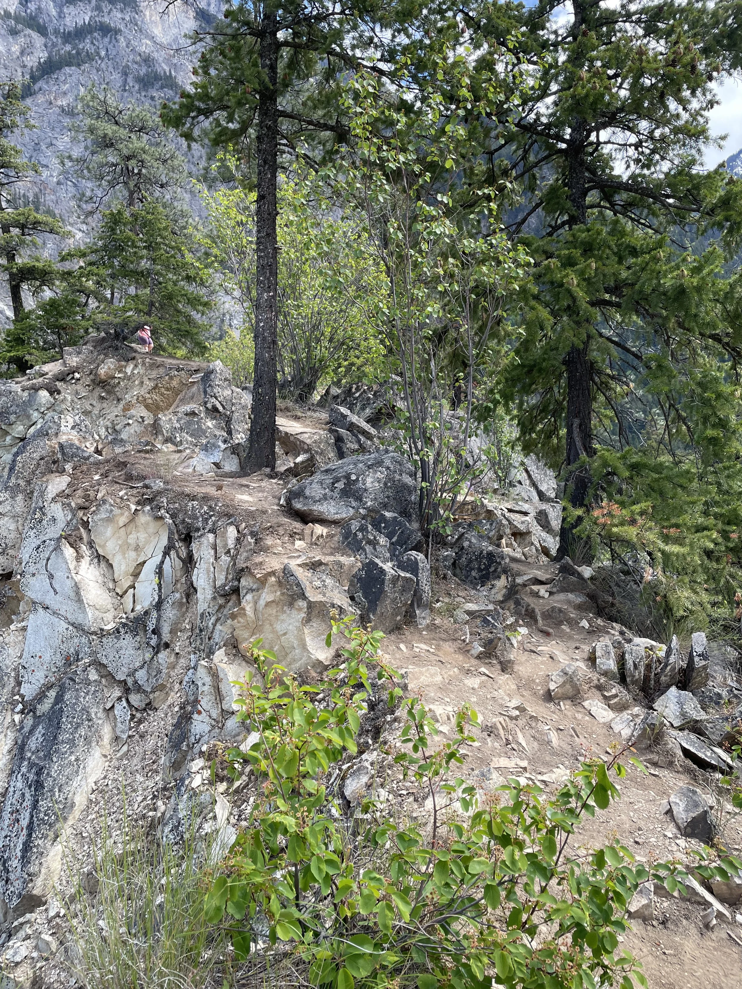 The trail gets steep and rocky towards the top of the Seton Lake Lookout