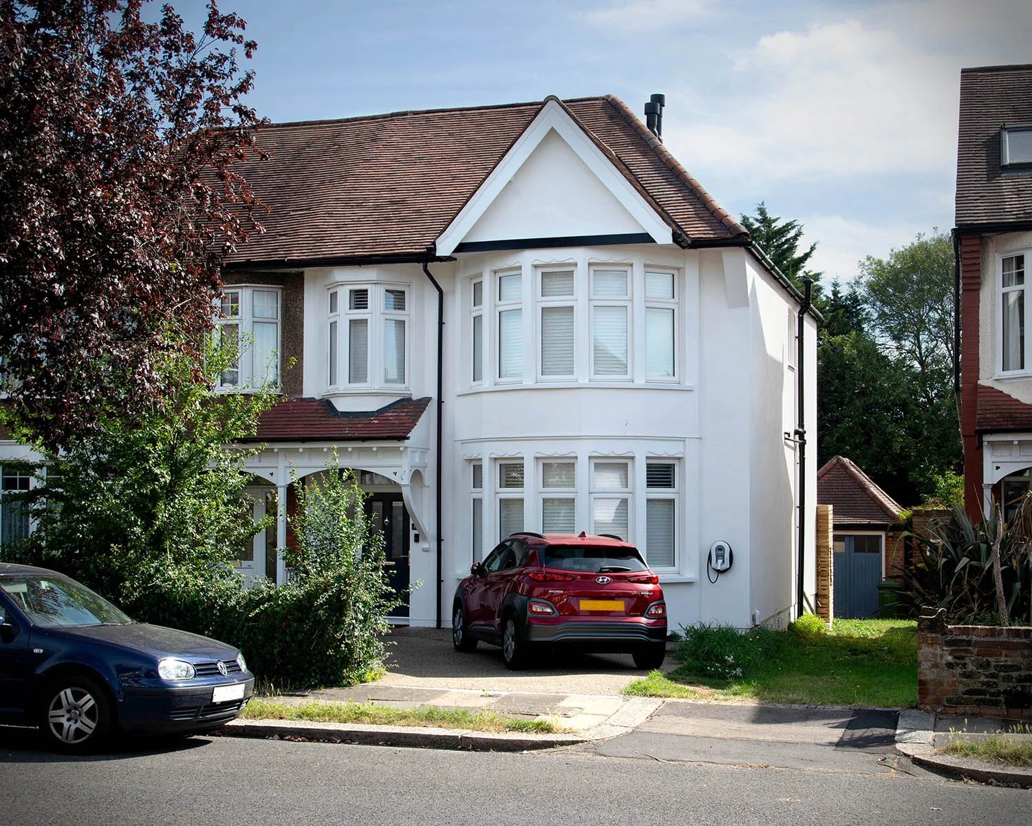 Completed low-energy London retrofit with MVHR, external insulation, solar panels and air source heat pump