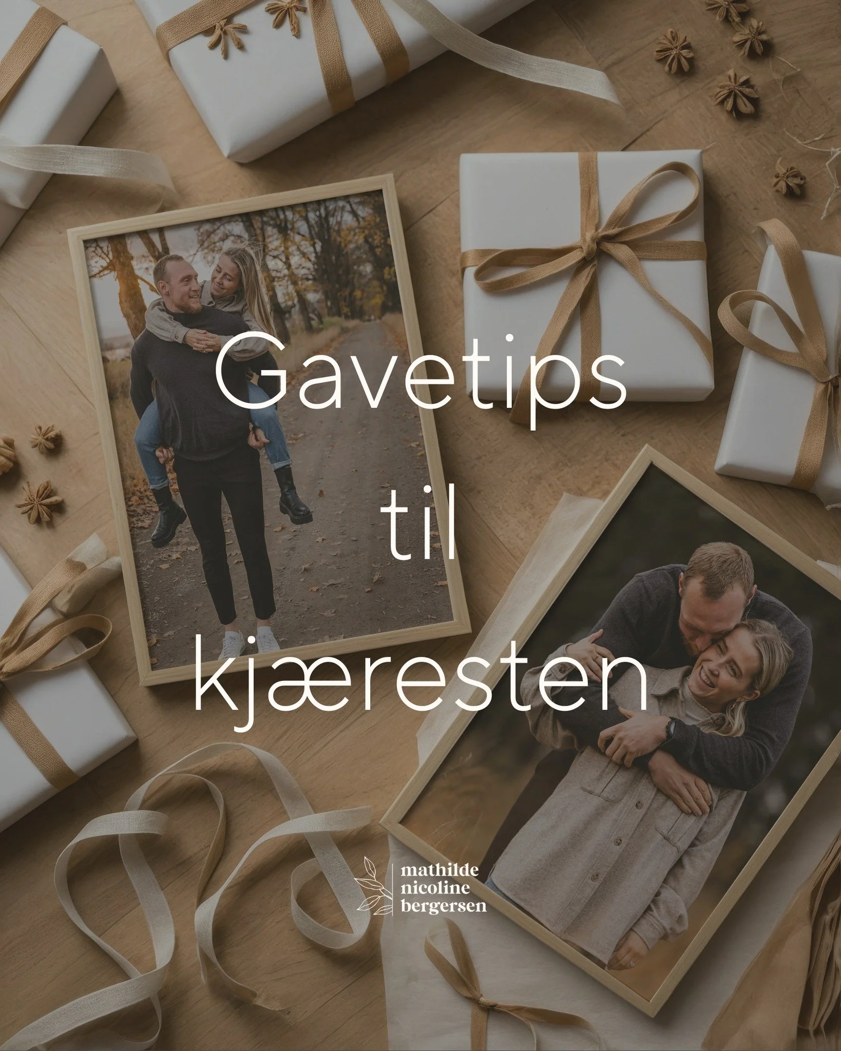 Leter du etter julegave til kj&aelig;resten?
En fotografering er mer enn bilder - det er en time sammen, ute i naturen, uten skjerm og stress.
En gave dere begge f&aring;r glede av, n&aring; og i &aring;rene som kommer.

Naturlige bilder, ekte &oslas