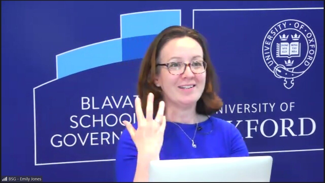  Emily Jones, Associate Professor in Public Policy and Director of the Global Economic Governance Program, led the workshop 